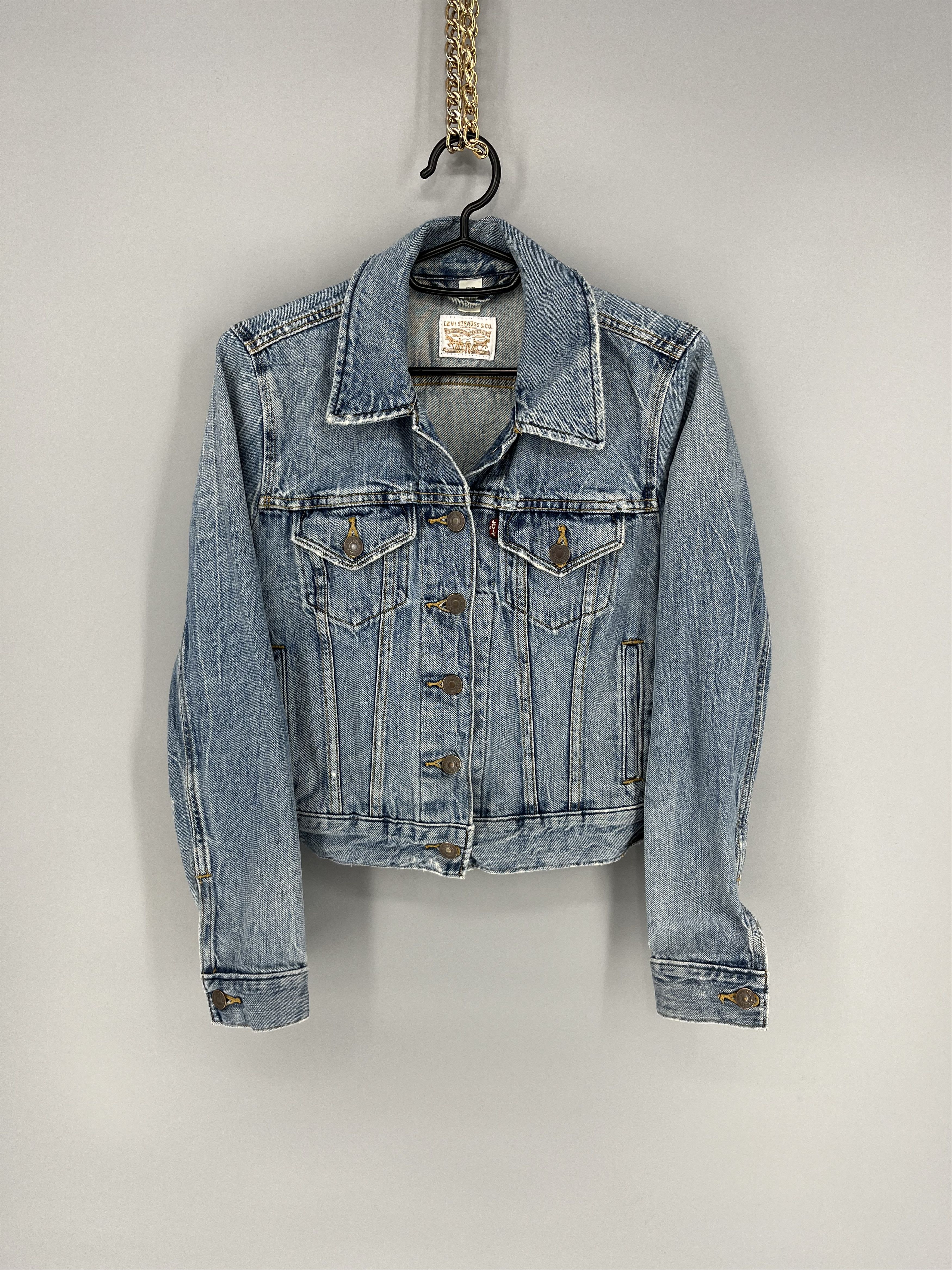 Levi's Womens Vintage Levis Denim Jeans Jacket 90s Retro Size XS Size XS / US 0-2 / IT 36-38 - 1 Thumbnail