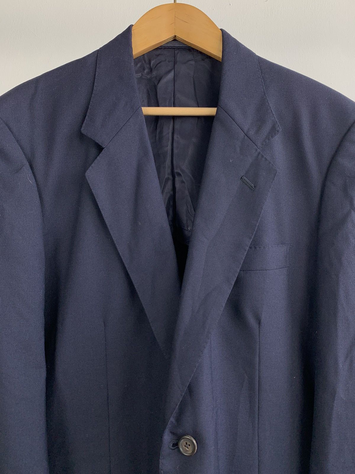 Y's for Men 2000's Yohji Yamamoto Y's for Men Navy Blue Blazer Size 40S - 8 Thumbnail