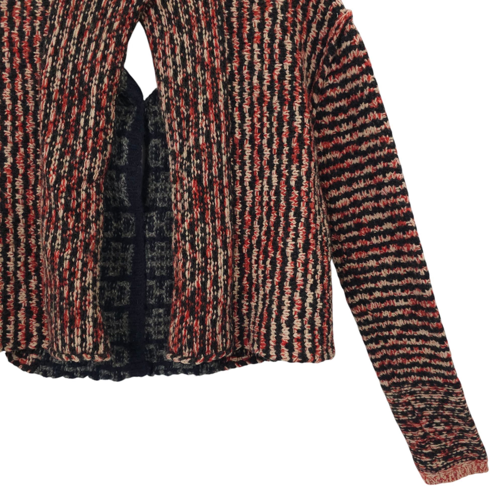 Free People Free People Open Back Sweater Womens S Striped Snap Front Size S / US 4 / IT 40 - 16 Thumbnail