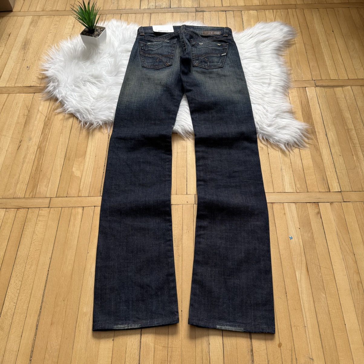 If Six Was Nine 📌 Vintage Y2K Washed GAS Low Rise Bootcut LGB vibe Jeans Size 24" / US 00 / IT 34 - 2 Thumbnail