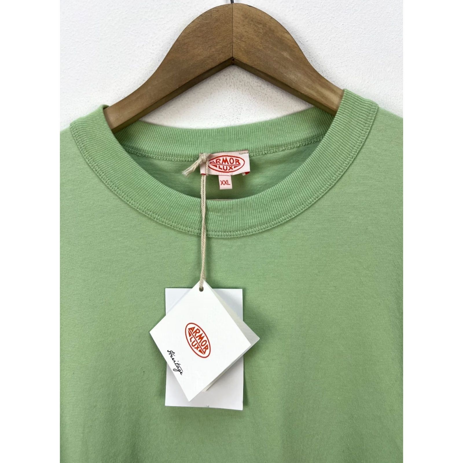 Vintage Armor Lux Heritage T-Shirt Men Size L Short Sleeve Crew Neck Hope Green Logo Vintage No Size US L / EU 52-54 / 3 - 2 Thumbnail