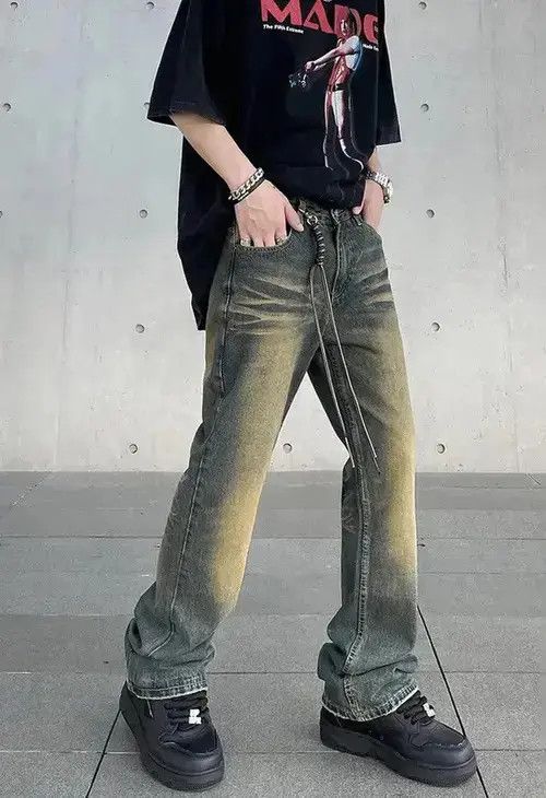Japanese Brand VIBE Y2K Flared Baggy Jeans Men Size US 30 / EU 46 - 4 Thumbnail