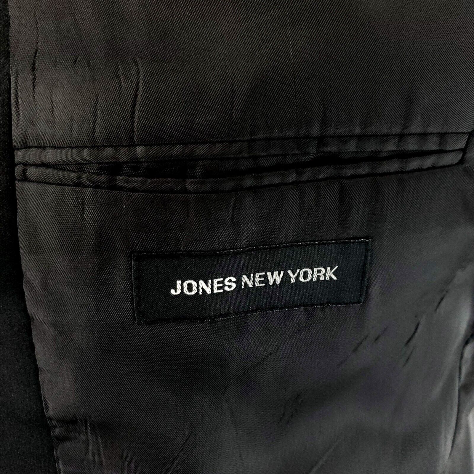 Jones New York Jones New York Wool 3 Felt Button Tuxedo Jacket 42L Black Size 42L - 8 Thumbnail