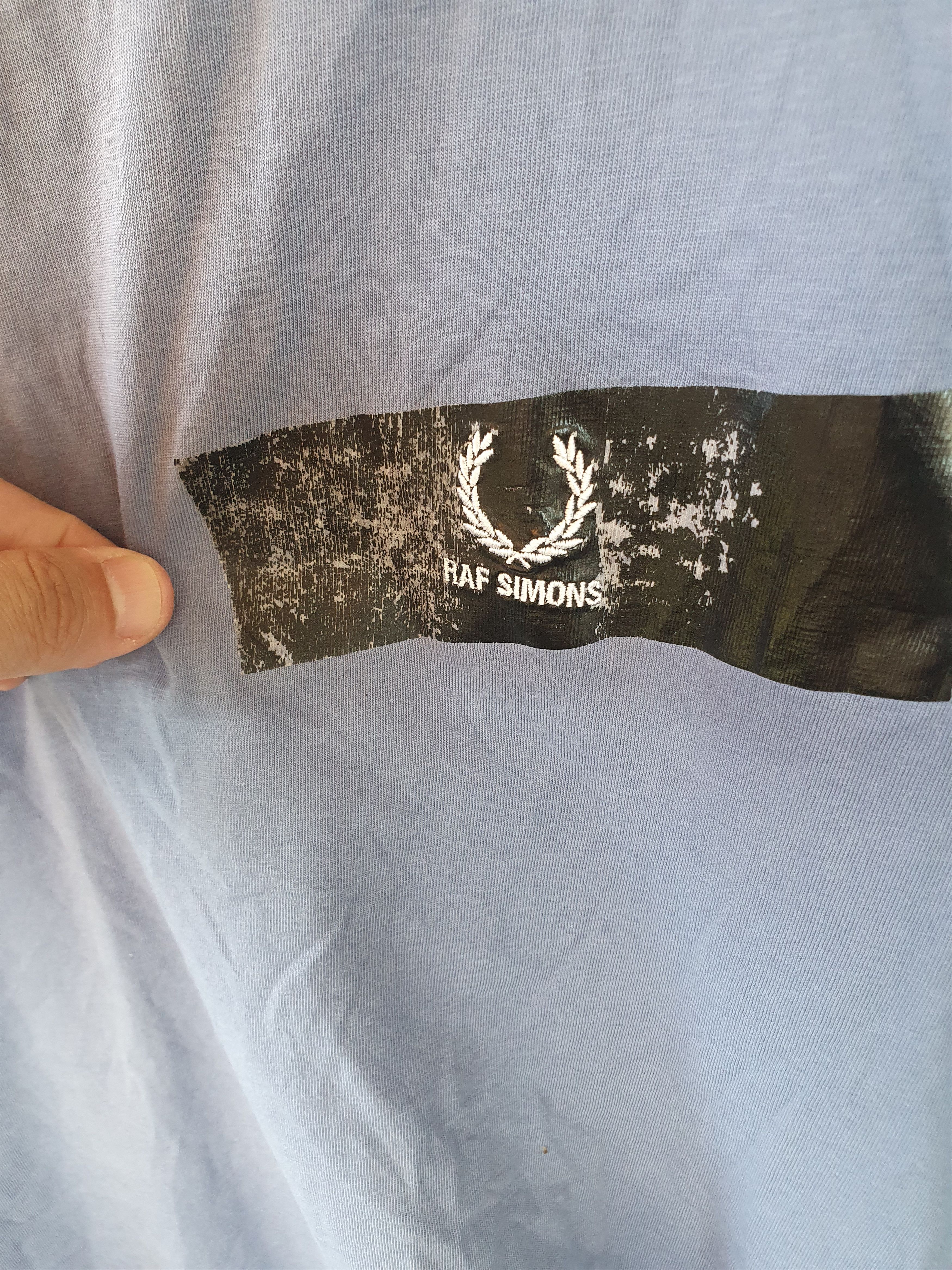 Fred Perry × Raf Simons Fred Perry x Raf Simons Tape Detail Tee sz L Size US L / EU 52-54 / 3 - 6 Thumbnail