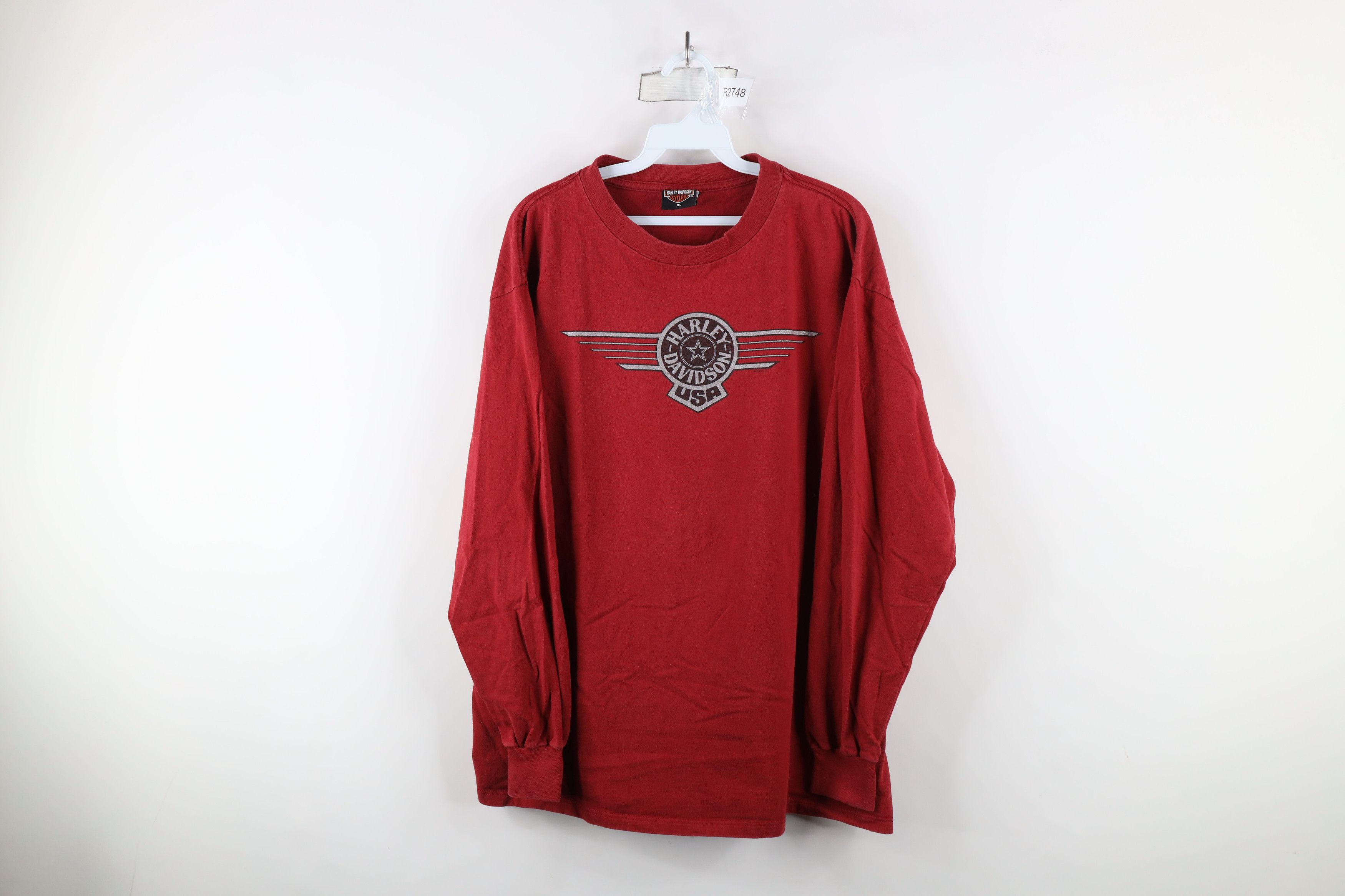 Harley Davidson × Vintage Vintage Y2K 2000 Harley Davidson Wings Long Sleeve T-Shirt Size US XL / EU 56 / 4 - 1 Thumbnail