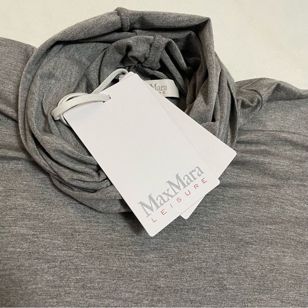 Max Mara NWT New $195 Max Mara Leisure Antony Polo Grey Turtleneck T Size M / US 6-8 / IT 42-44 - 7 Thumbnail