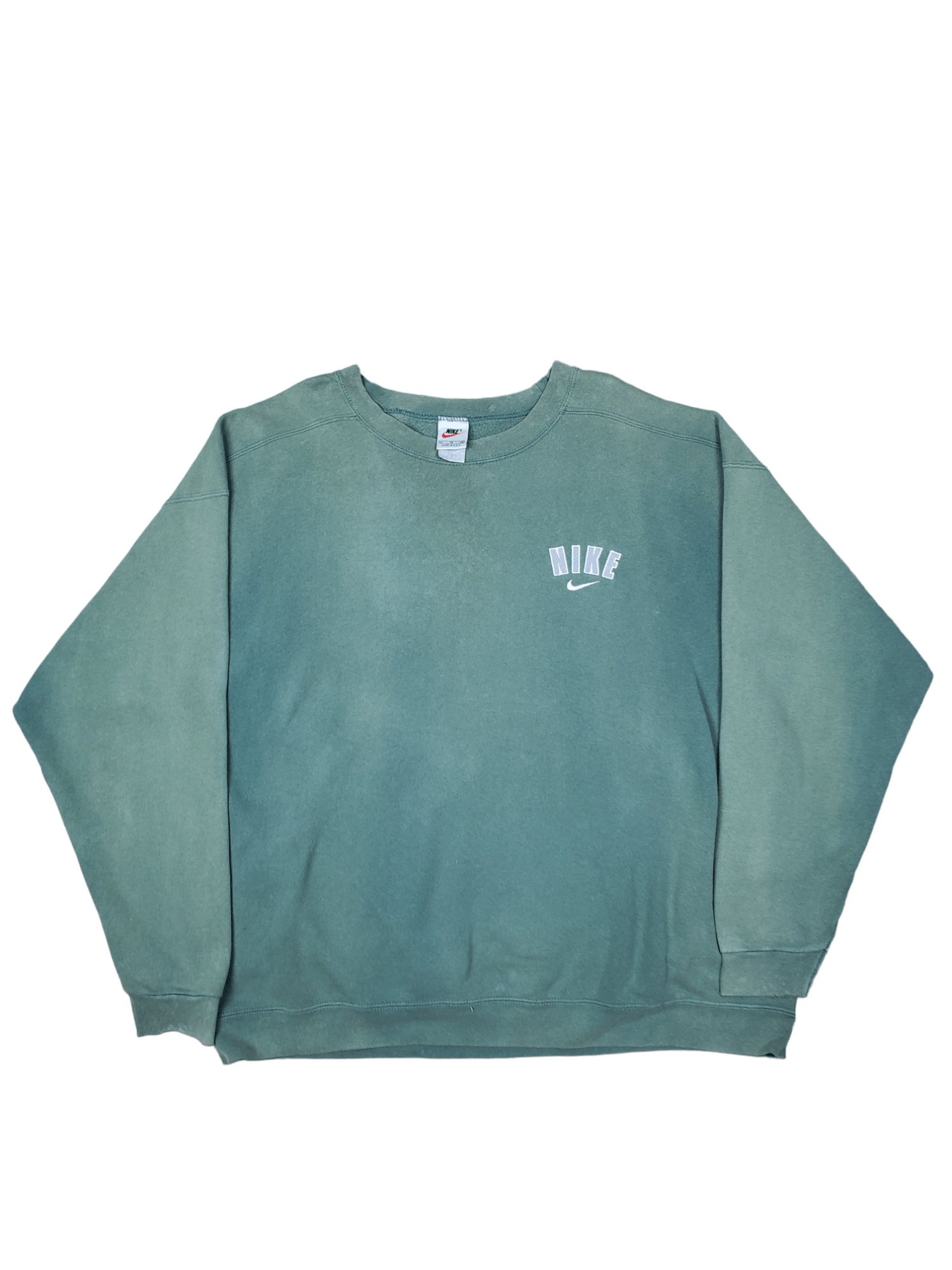 Nike × Vintage 🔥RARE🔥 Vintage 90s Nike Spellout Sunfade Size US XL / EU 56 / 4 - 1 Thumbnail