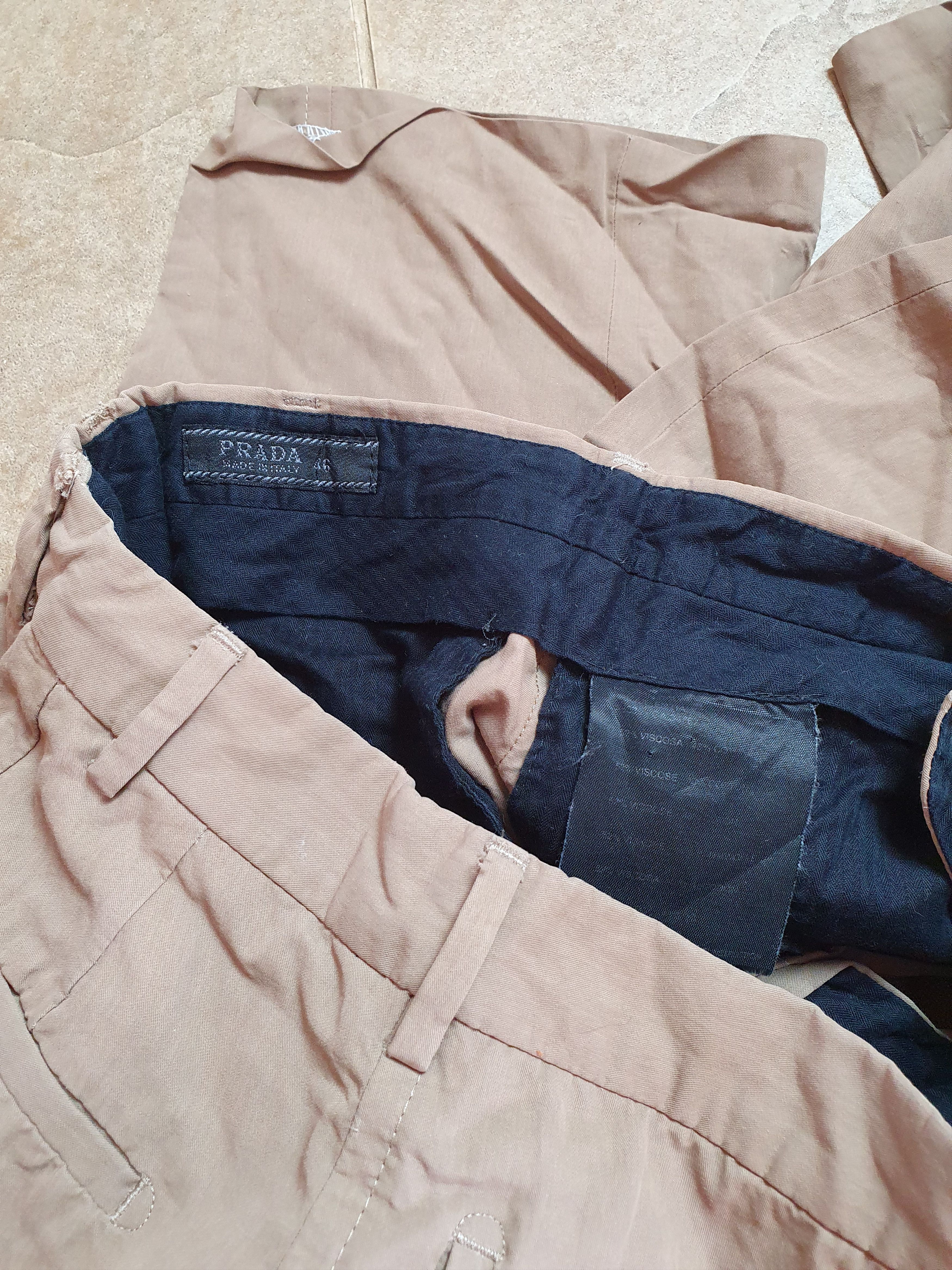 Prada Women's Prada capri pants chinos breeches beige size 46 Size 32" / US 10 / IT 46 - 16 Thumbnail