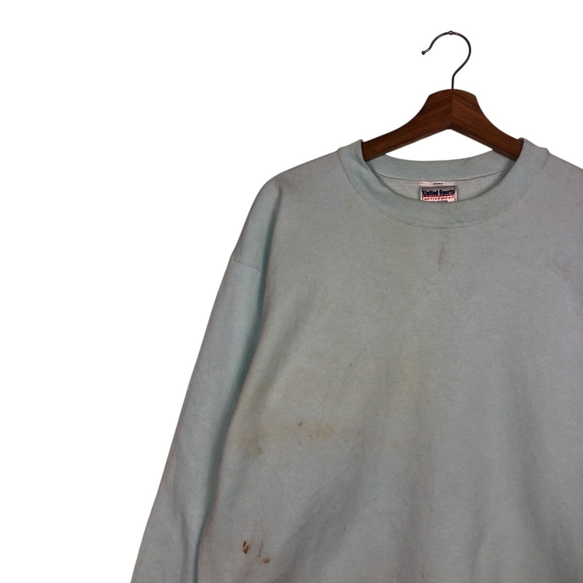 Vintage 📌Vintage Plain Sweatshirt United Sports Wear Size US L / EU 52-54 / 3 - 8 Thumbnail