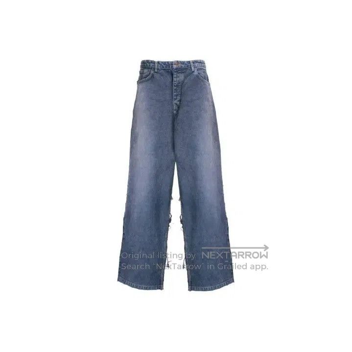Balenciaga Balenciaga Loose-Fit Wide-Leg Pants in Blue. Size US 26 / EU 42 - 1 Thumbnail