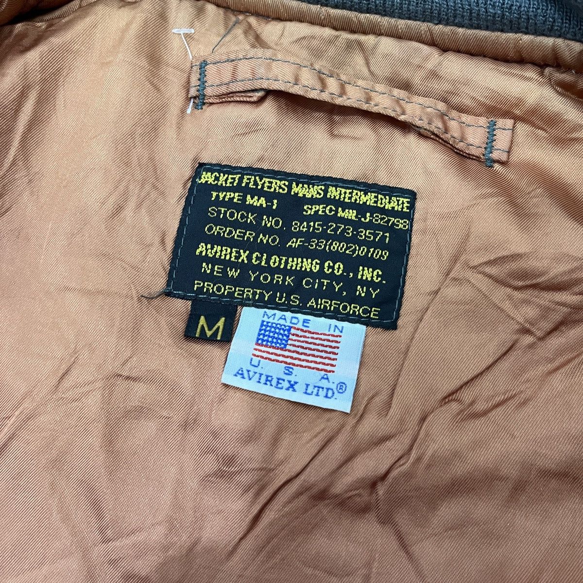 Avirex Sunfaded Vintage Avirex Ma 1 Fyl Jacket Bomber Reversible Size US M / EU 48-50 / 2 - 12 Thumbnail