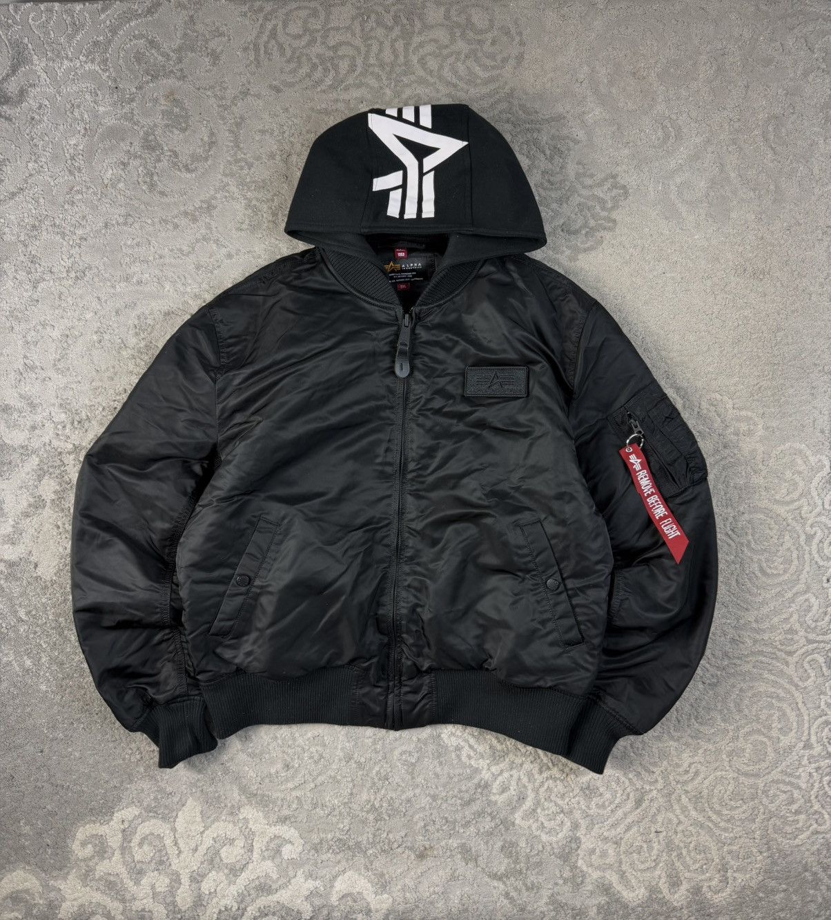 Alpha Industries Alpha Industries MA-1 ZH Big Logo Bomber Jacket Nylon Size US XXL / EU 58 / 5 - 2 Thumbnail