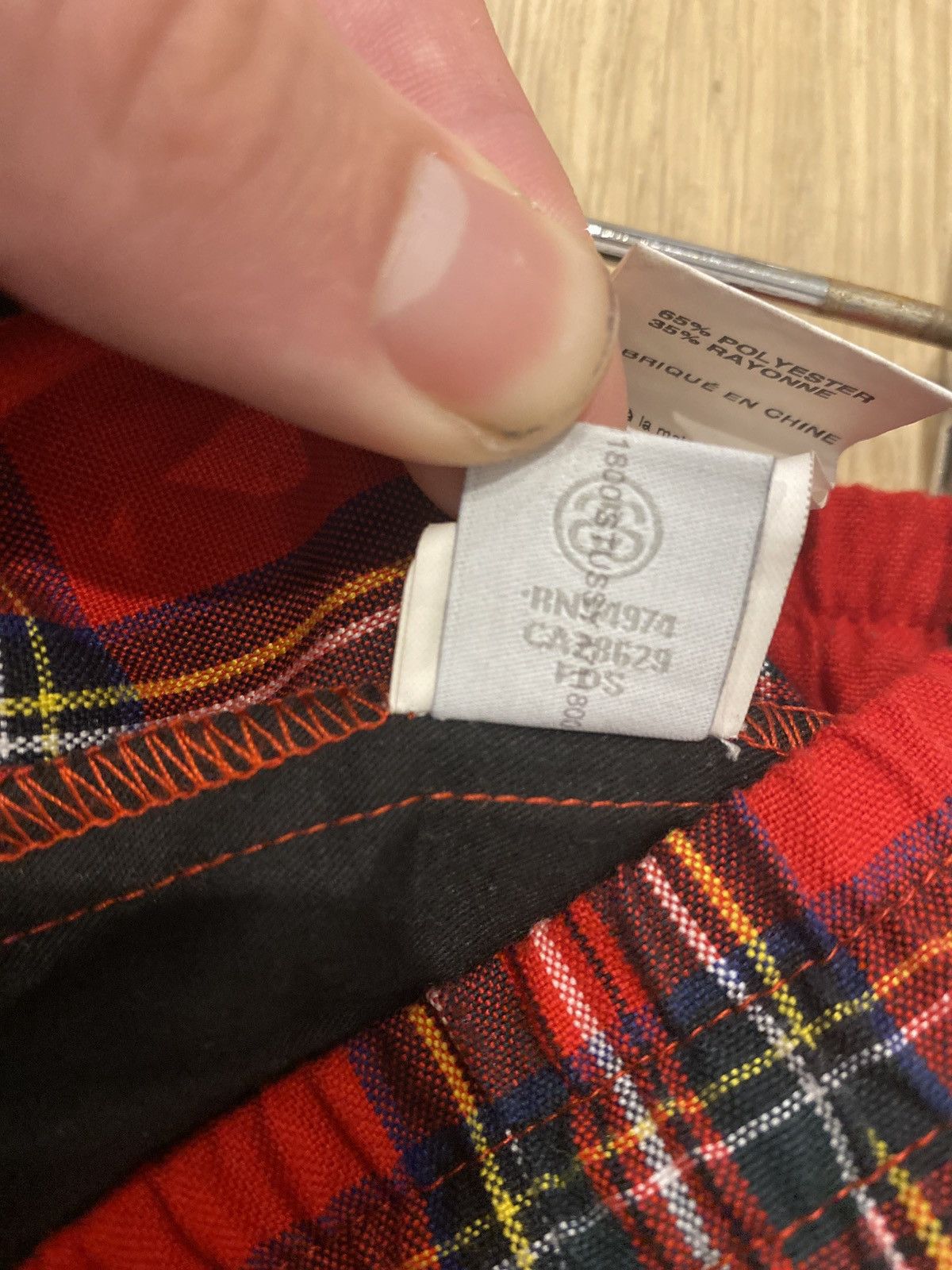 Stussy Stussy red plaid pants Size US 40 / EU 56 - 7 Thumbnail