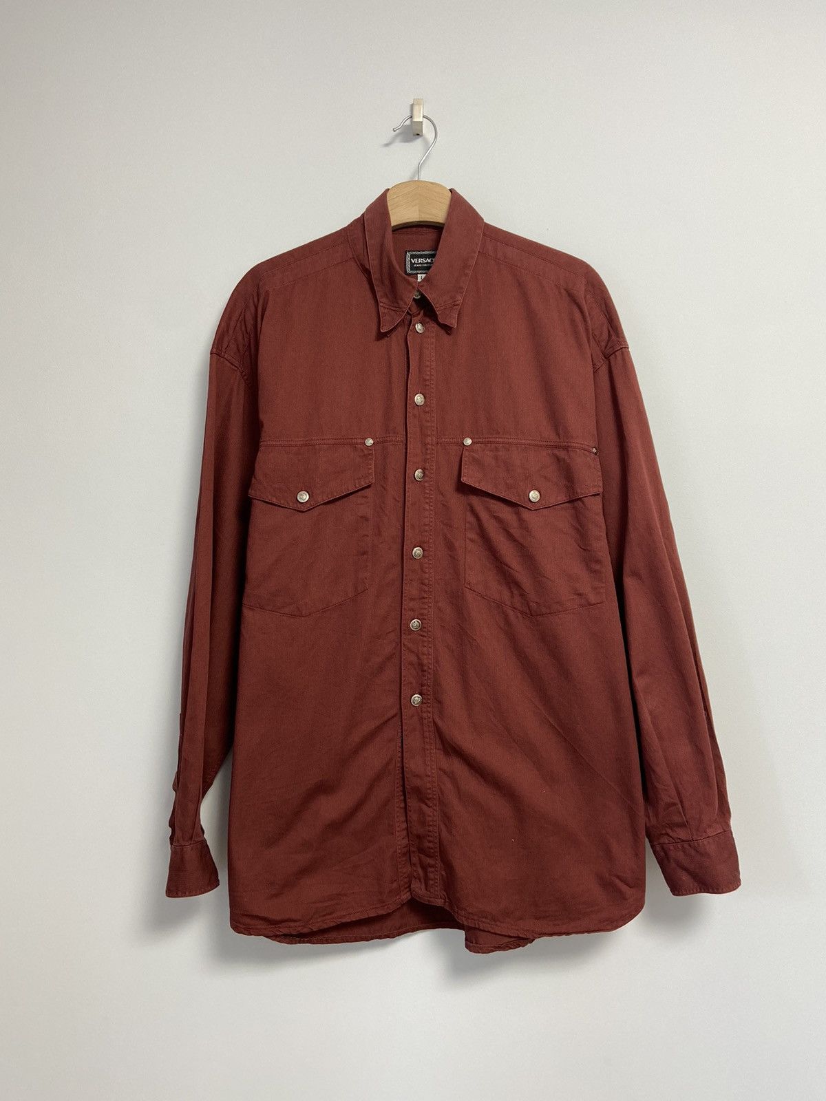 Vintage Versace Button Up Shirt Size US L / EU 52-54 / 3 - 1 Thumbnail
