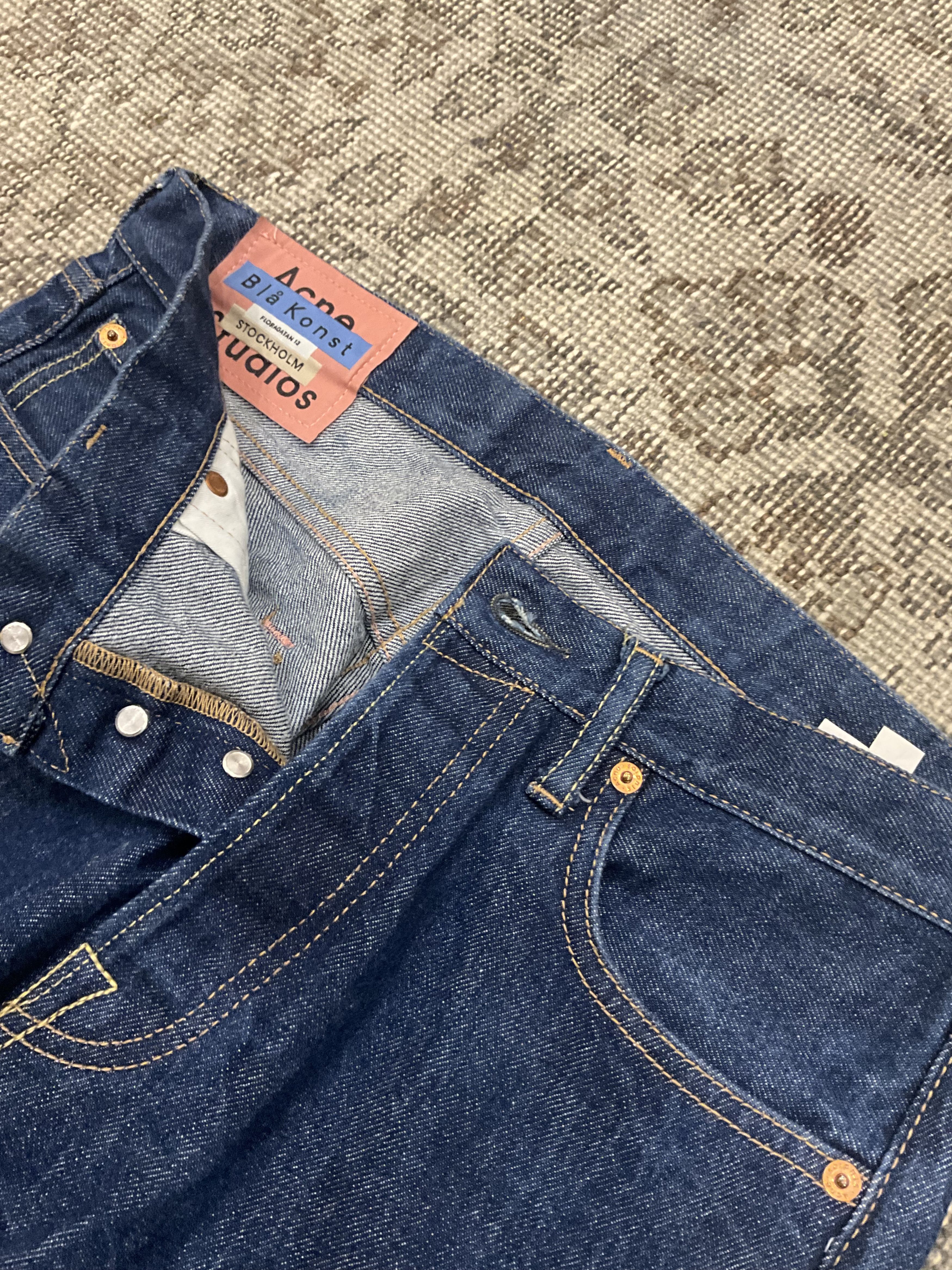 Acne Studios Acne Studios 1996 Rigid Straight Jeans Indigo FW18 Italy Size US 30 / EU 46 - 4 Thumbnail