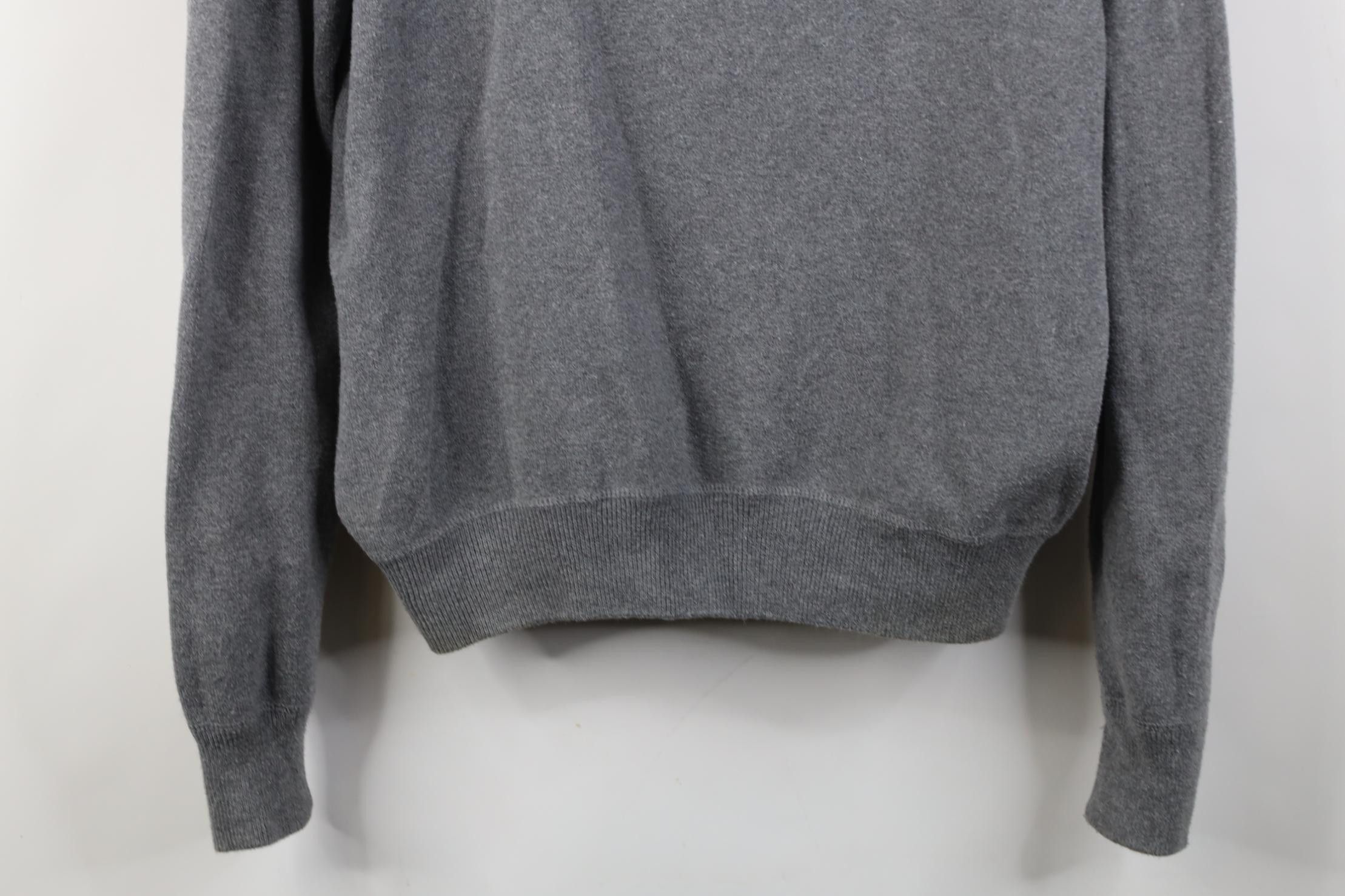 Polo Ralph Lauren Vintage 90s Ralph Lauren Cotton Ribbed Knit Sweater Gray Size US M / EU 48-50 / 2 - 3 Thumbnail