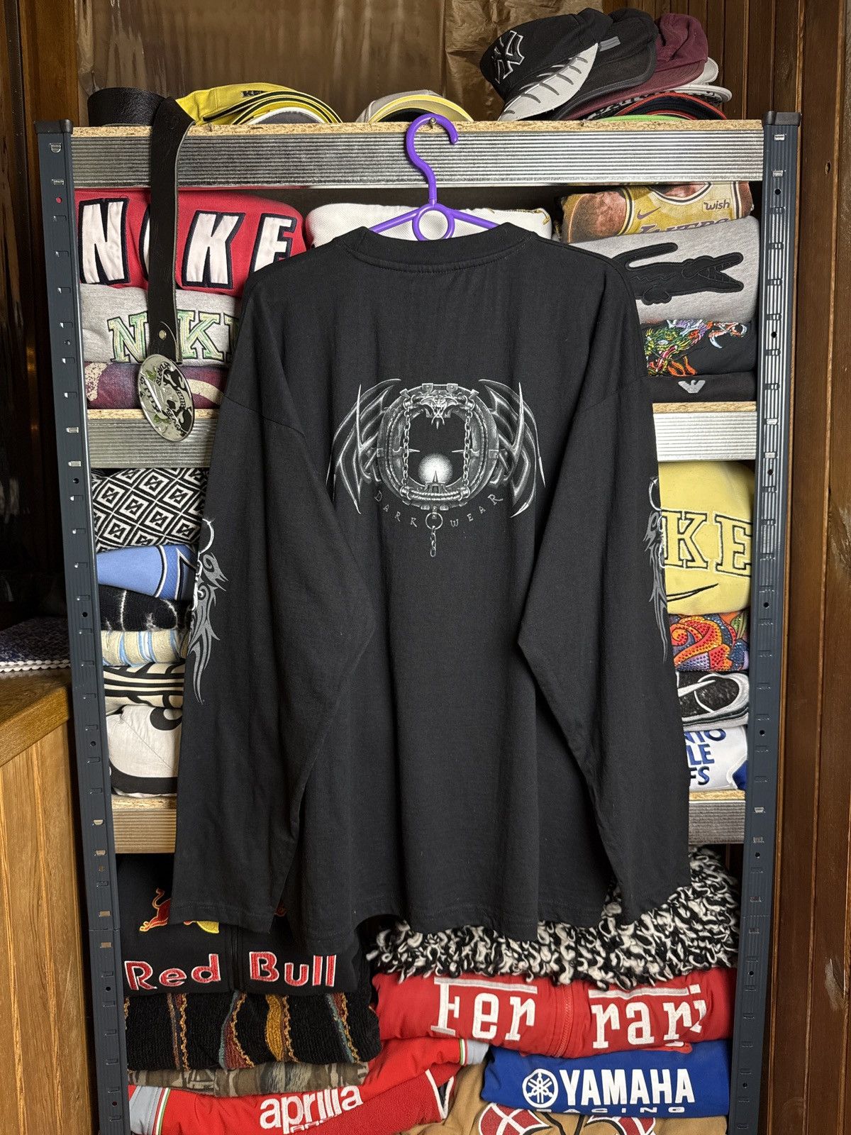 Japanese Brand Vintage Spiral Long Sleeve 90s Street Wear Y2K Casual Style Size US XL / EU 56 / 4 - 2 Thumbnail