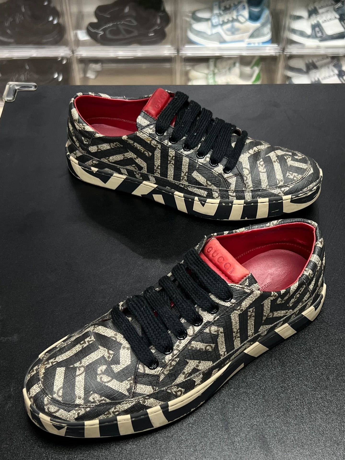 Gucci Gucci Striped Brown Lowtop Sneakers 8.5 Men Size US 8.5 / EU 41-42 - 1 Thumbnail