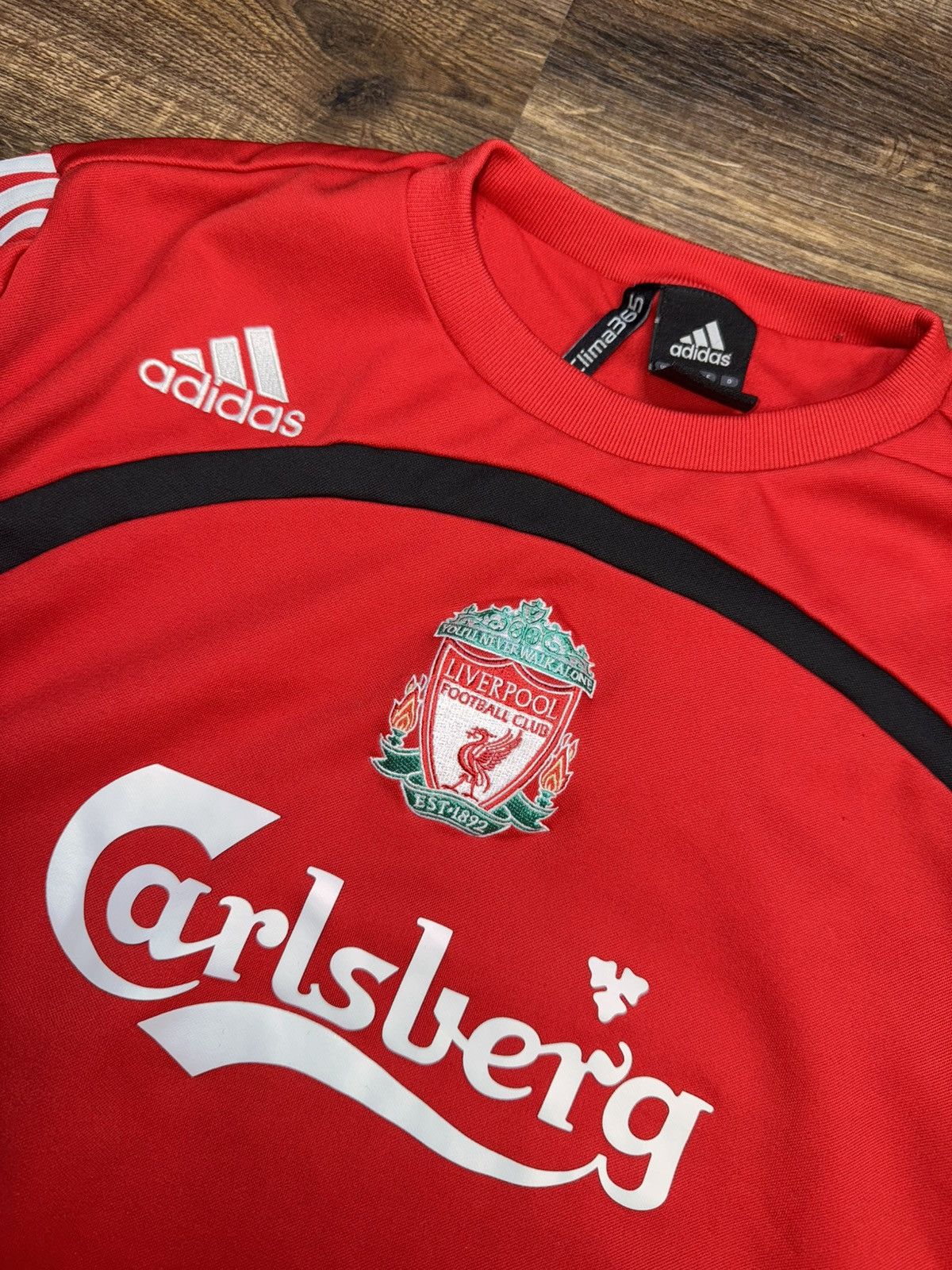 Adidas × Vintage Vintage adidas Liverpool soccer sweatshirt Carlsberg logo L Size US L / EU 52-54 / 3 - 3 Thumbnail