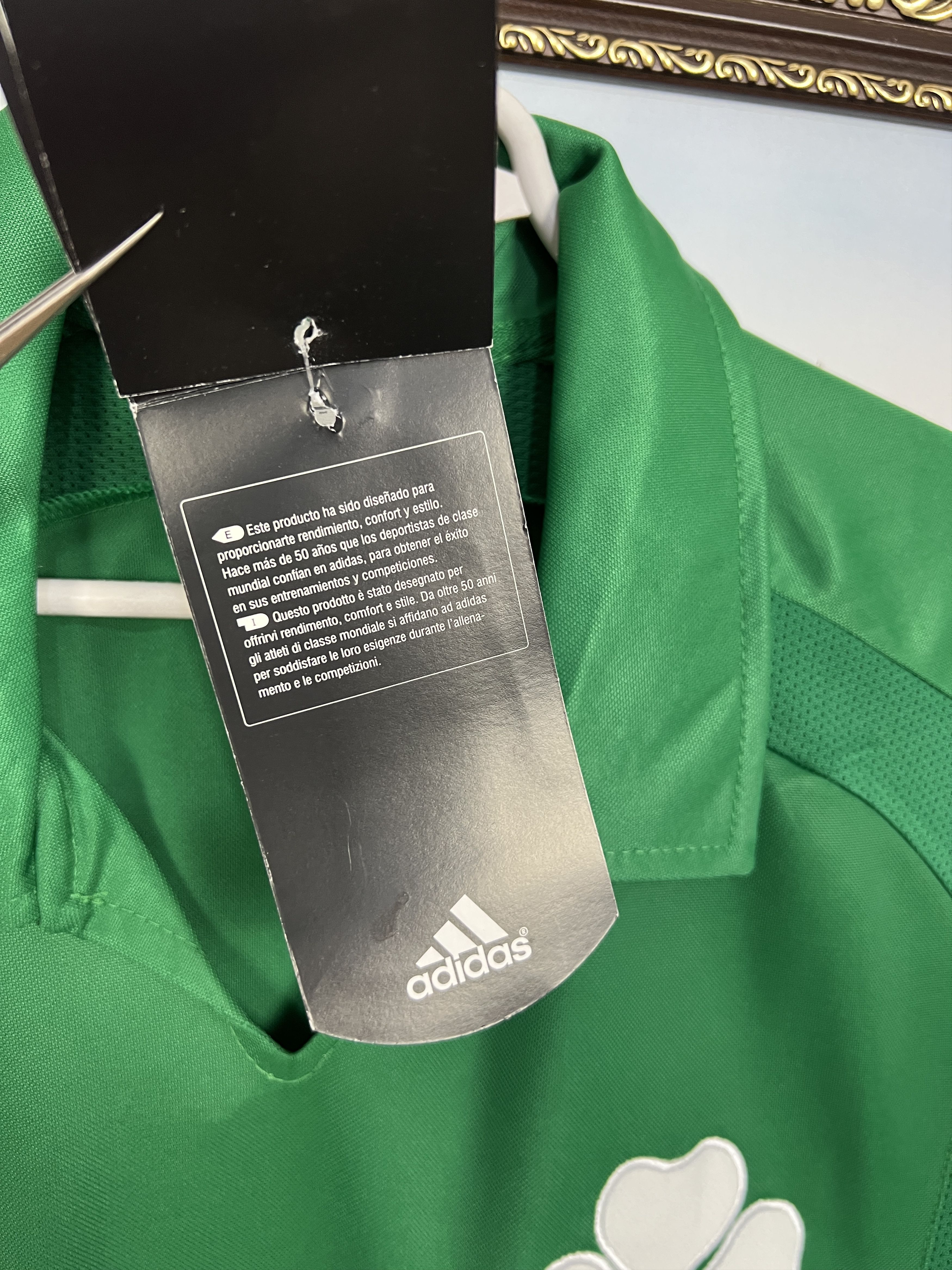 Adidas Panathinaikos Home football shirt 2008 Soccer Adidas Jersey Size US S / EU 44-46 / 1 - 8 Thumbnail