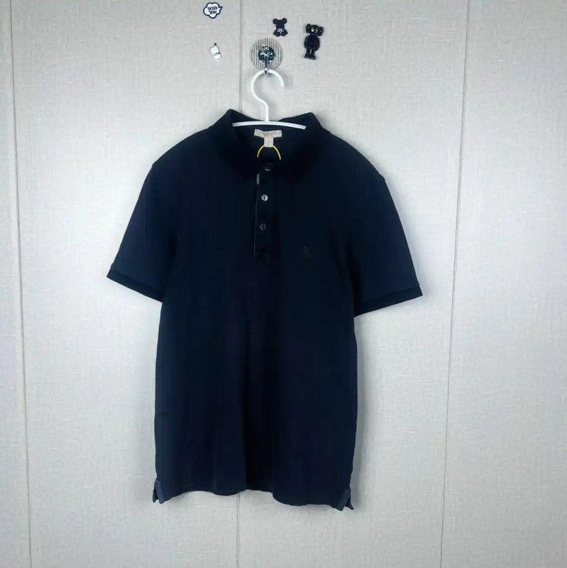 Burberry Burberry Men's Black Gray Cotton Polo Shirt Size US S / EU 44-46 / 1 - 1 Thumbnail