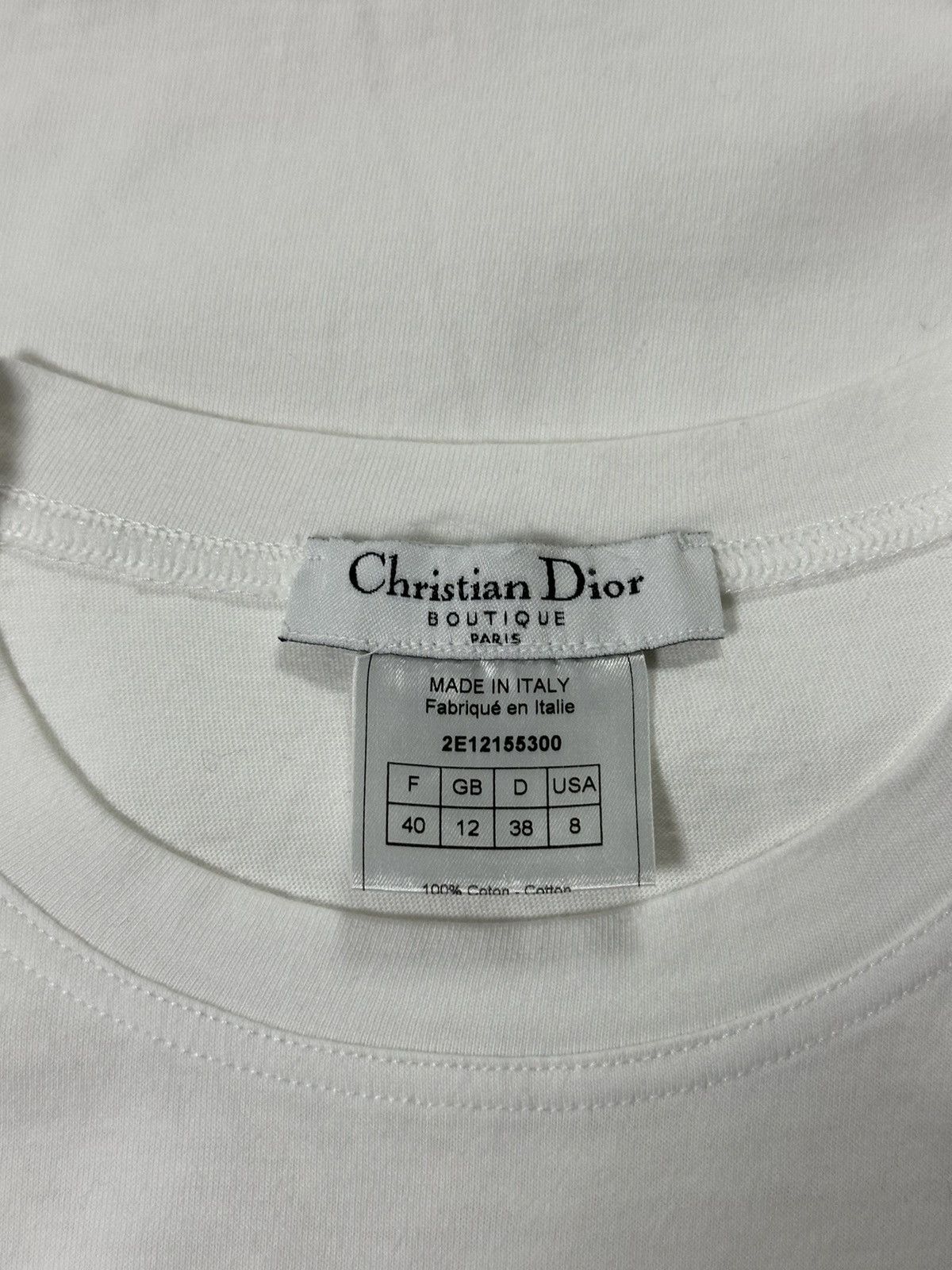 Dior CHRISTIAN DIOR Spring Summer 2002 "J'ADORE DIOR" Tank Top Size M / US 6-8 / IT 42-44 - 5 Thumbnail