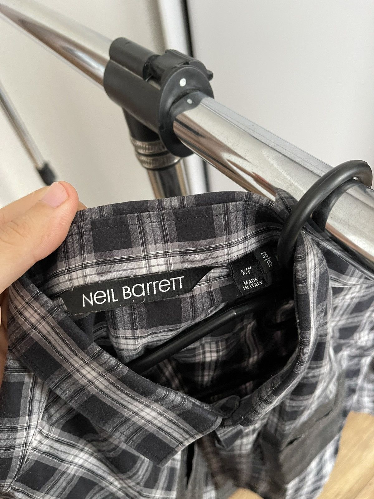 Neil Barrett Neil Barrett Shirt Button Up Long Sleeve Size US S / EU 44-46 / 1 - 11 Thumbnail