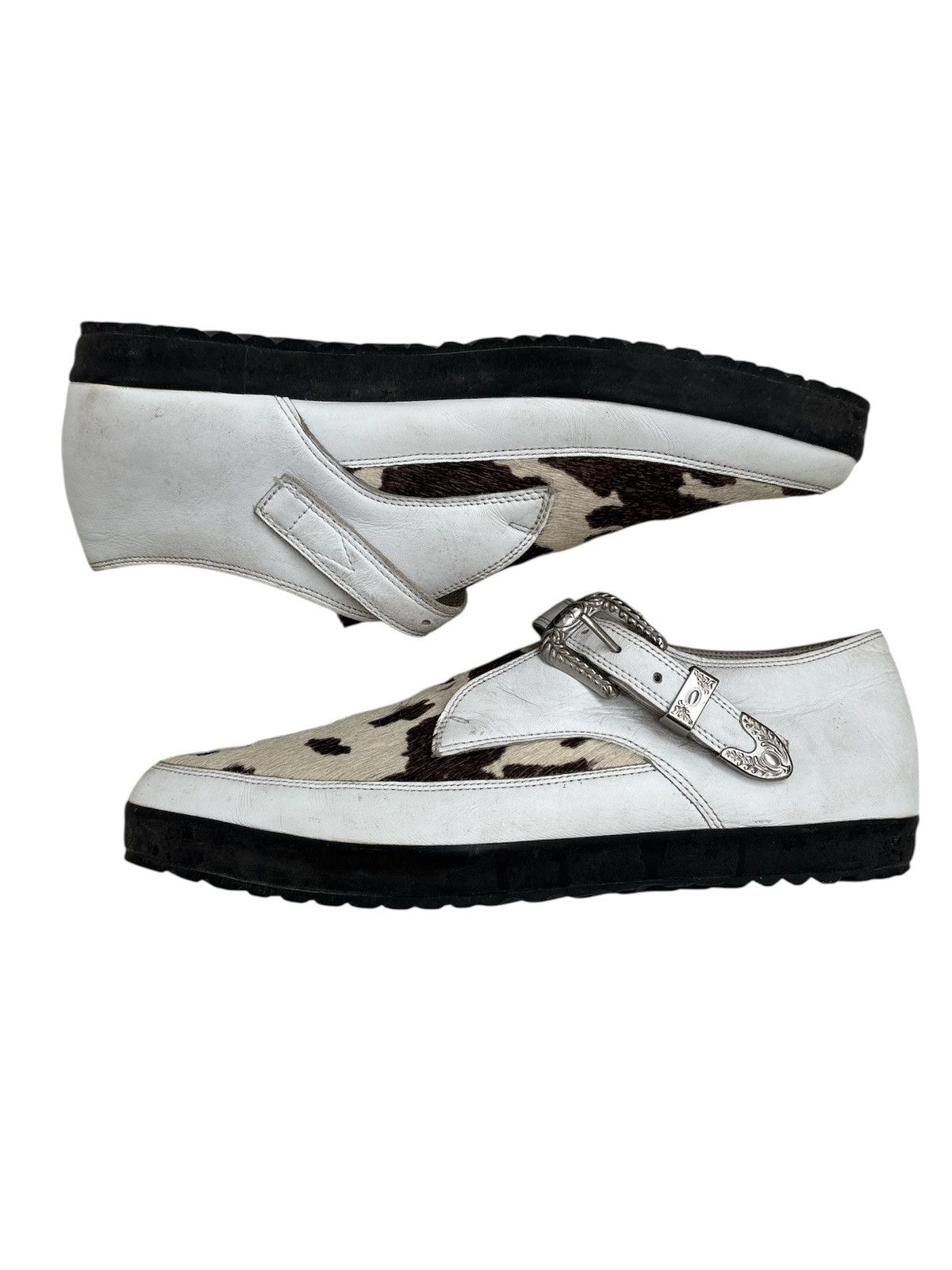 Jeremy Scott 2012 JS Pony Hair SLM Cow Size US 9.5 / EU 42-43 - 3 Thumbnail