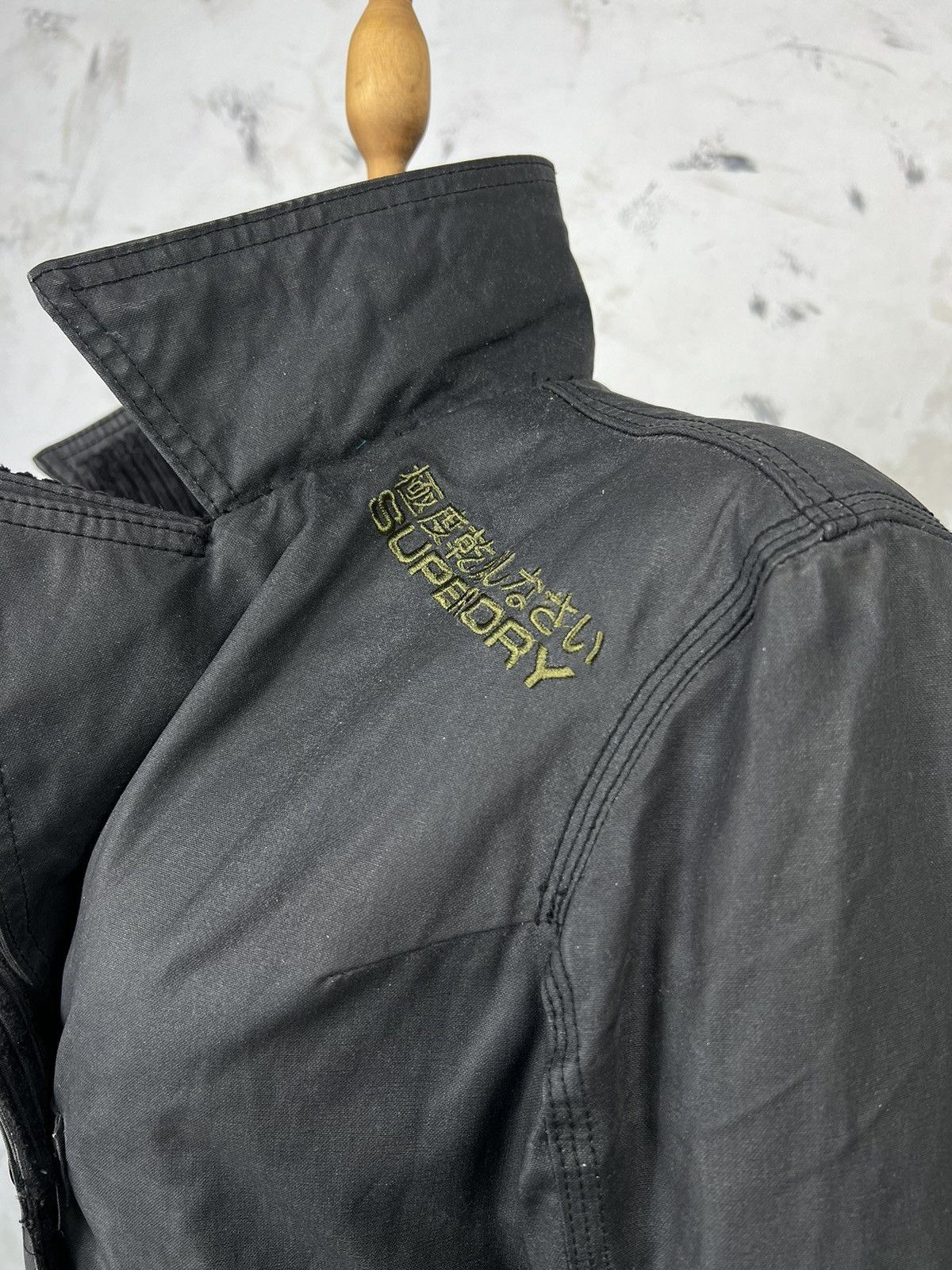 Superdry Vintage Superdry Safari Jacket Waxed Coat Size L Size L / US 10 / IT 46 - 6 Thumbnail