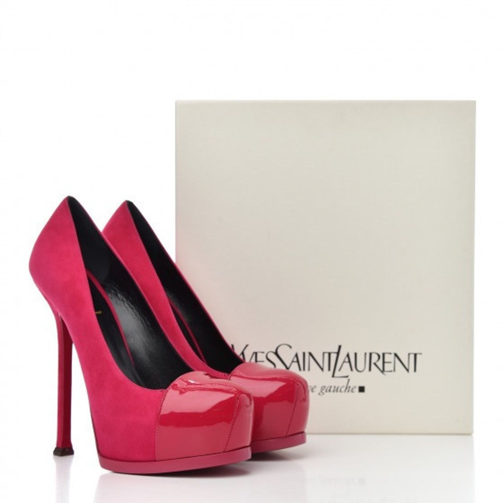 Saint Laurent Paris SAINT LAURENT SUEDE LEATHER TRIBTOO PUMPS PINK 39.5/9 Size US 9 / IT 39 - 2 Thumbnail