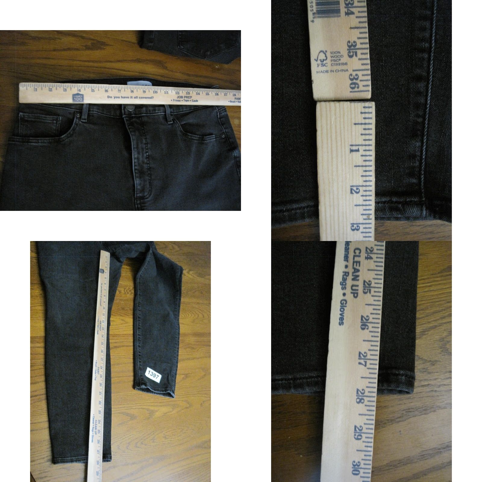 LOFT Women 14 32 Curvy Skinny High Waist Black Jeans Stretch Lot of 3