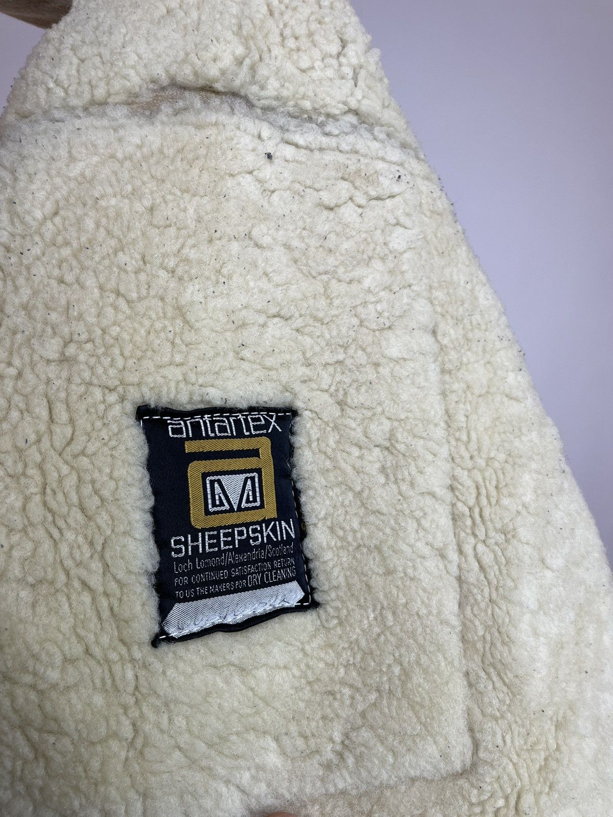 Other antartex Vintage SHEEPSKIN Coat made In Scotland size M-L Size US L / EU 52-54 / 3 - 16 Thumbnail