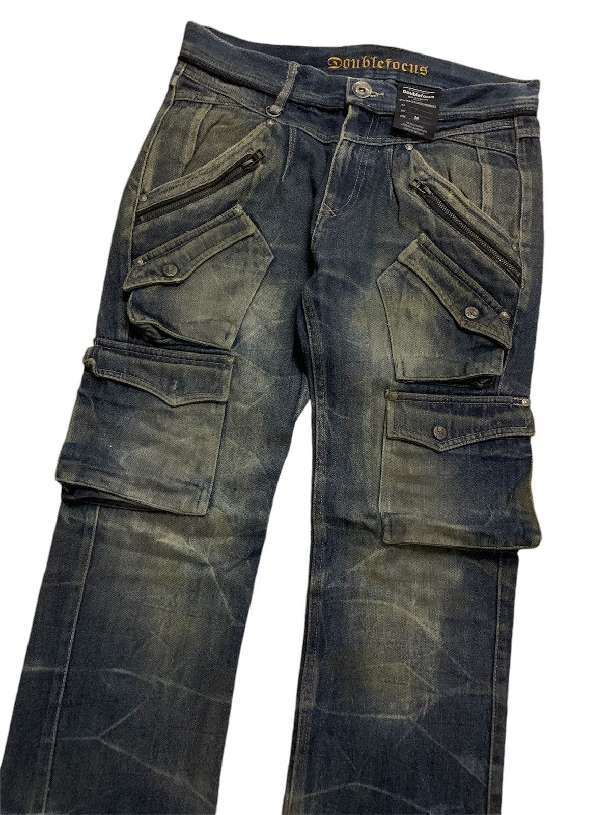 semanticdesign 💥Vintage Japanese Doublefocus Cargo Blue Denim Size US 32 / EU 48 - 2 Thumbnail