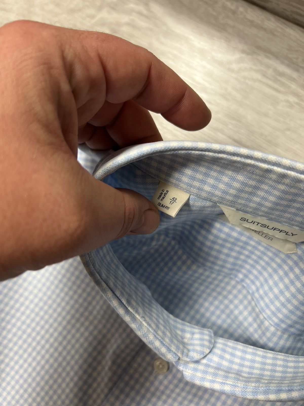 Suitsupply Suitsupply Traveller Checkered Button Up Long Sleeve Shirt Size US L / EU 52-54 / 3 - 10 Thumbnail