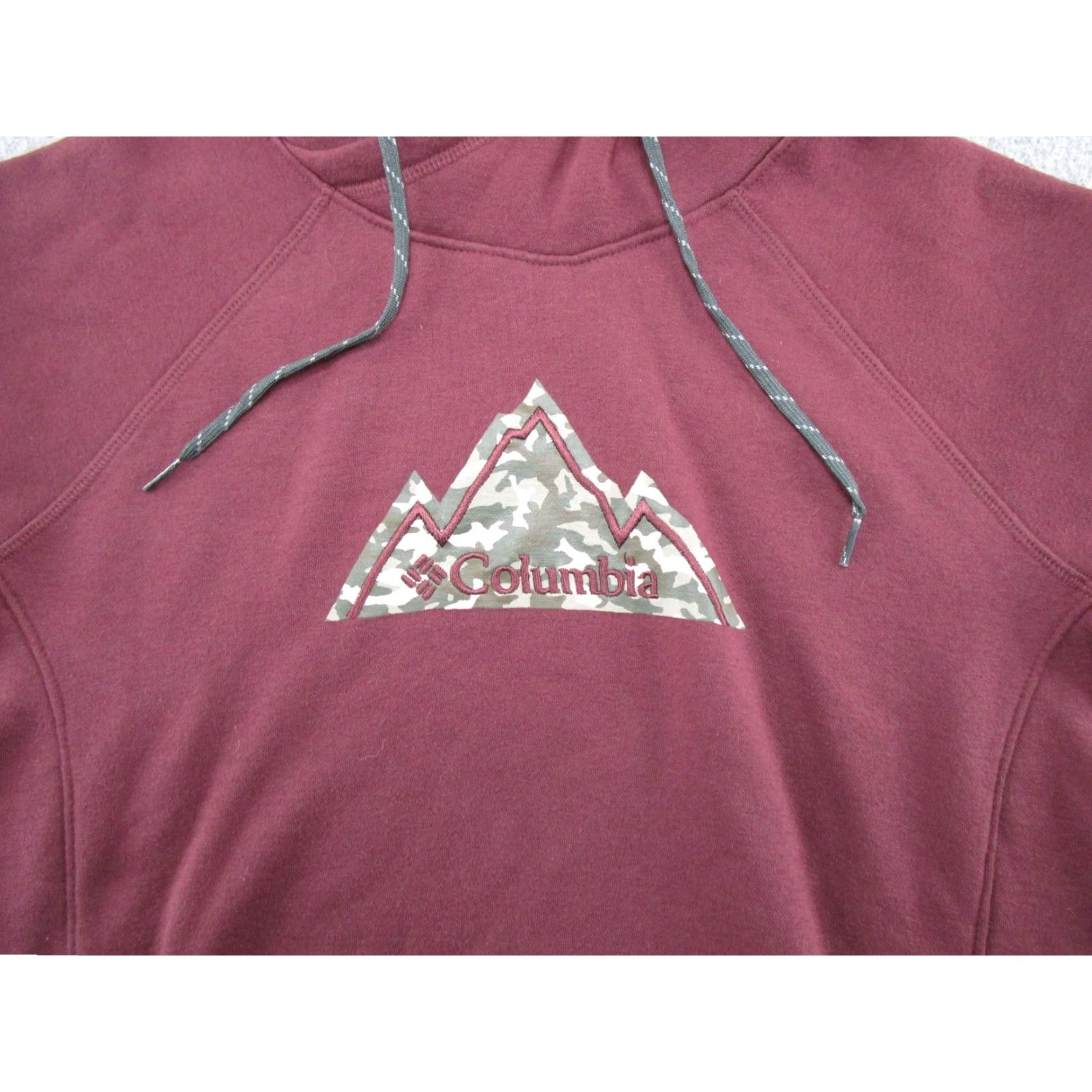Spell Columbia Hoodie Women Embroidered Mountain Logo Spell Out Red M Size Regular Pullover Logo Activewear Jacket Size M / US 6-8 / IT 42-44 - 2 Thumbnail