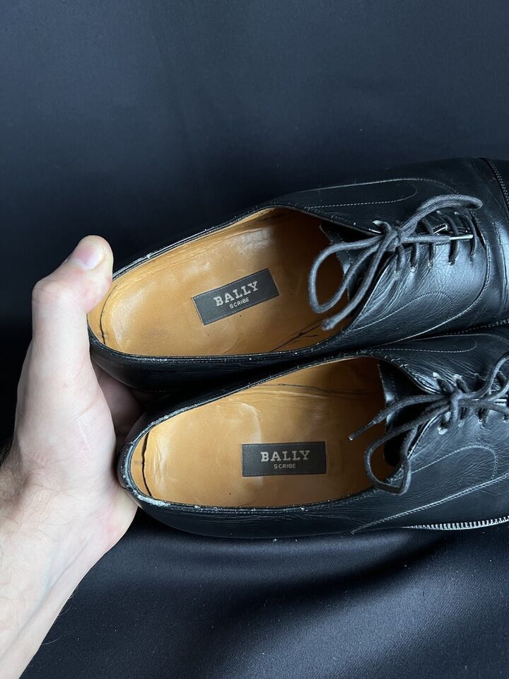 Bally Bally Vintage Shoes Leather Black Size 9 1/2 Size US 9.5 / EU 42-43 - 8 Thumbnail