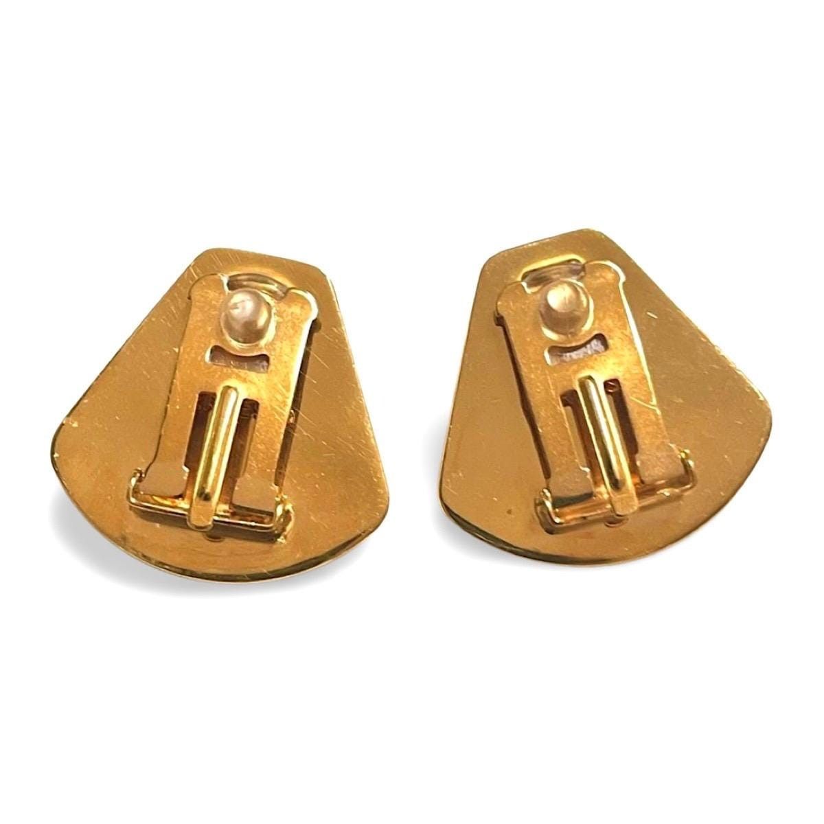 Hermes Vintage Hermes cloisonne golden earrings with stars, moon Size ONE SIZE - 2 Thumbnail