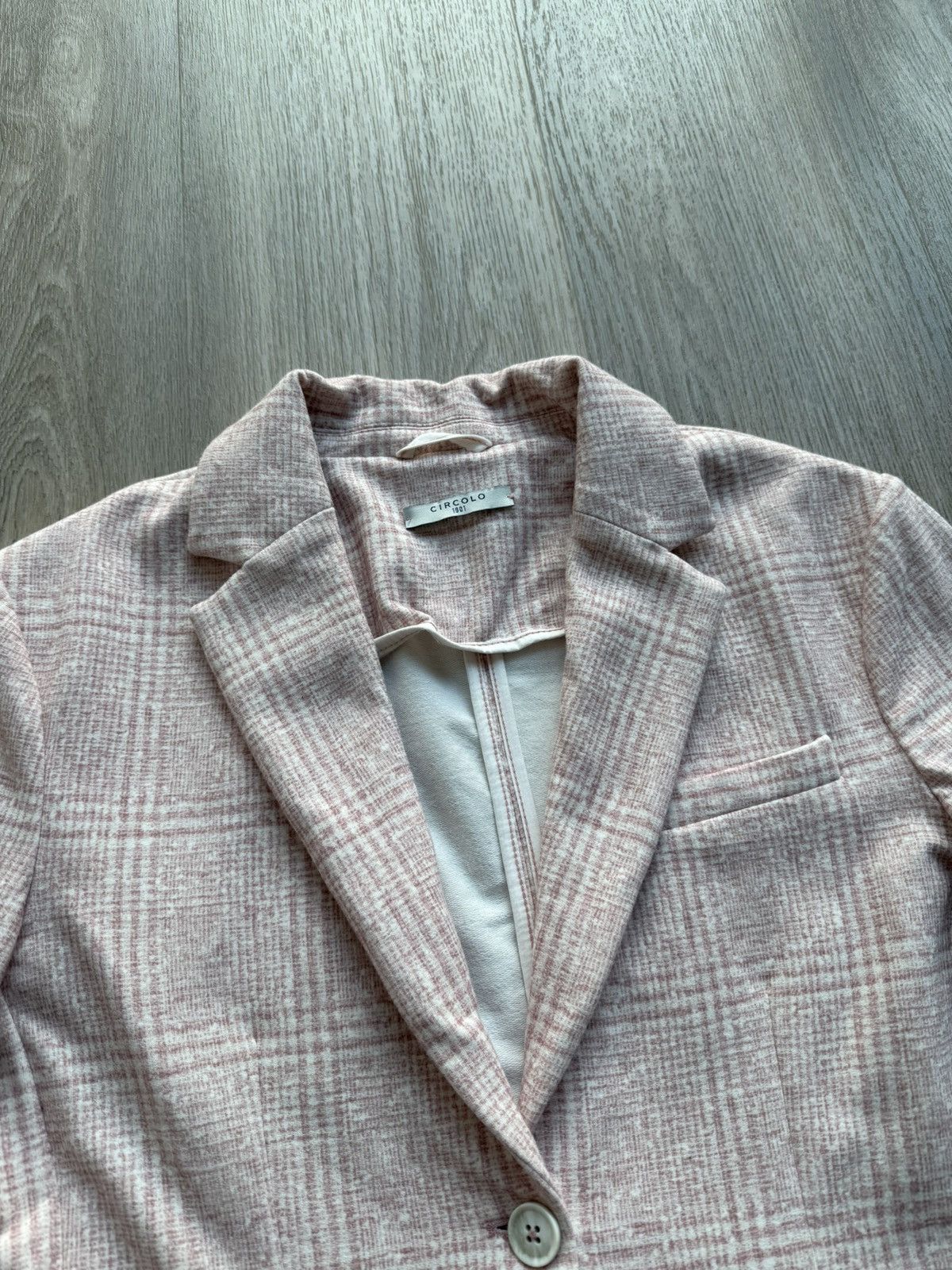 Circolo 1901 Circolo 1901 Bolla Pink Checkered Blazer Two Button Size L / US 10 / IT 46 - 5 Thumbnail