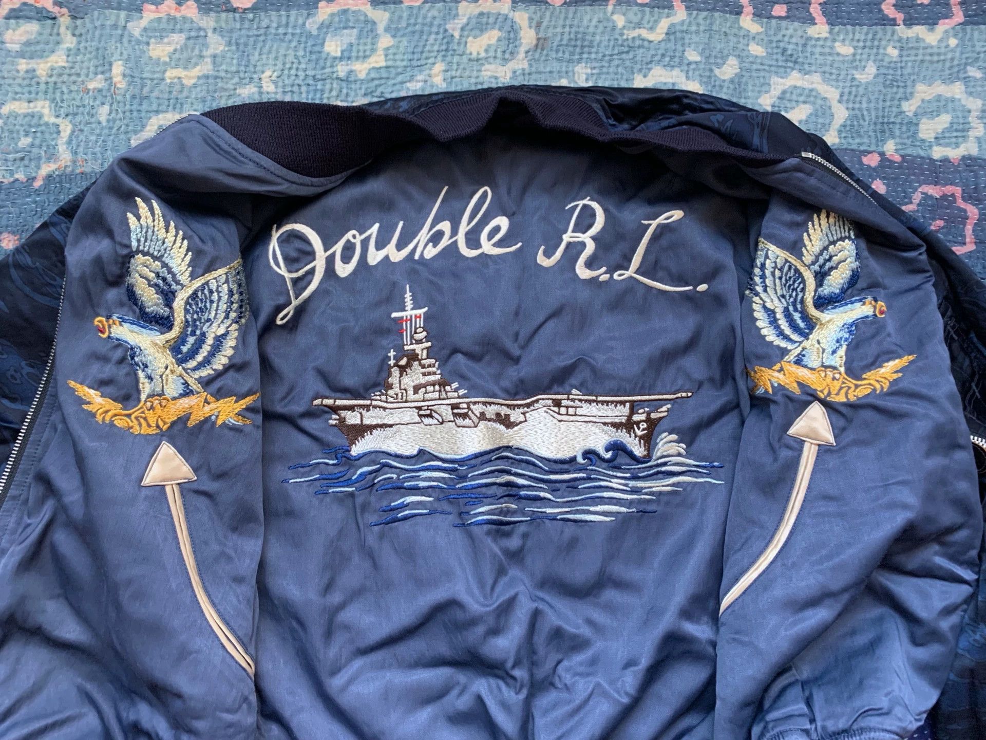 RRL Ralph Lauren RRL Yokosuka Embroidered Jacket Reverse Camo S Size US S / EU 44-46 / 1 - 2 Thumbnail