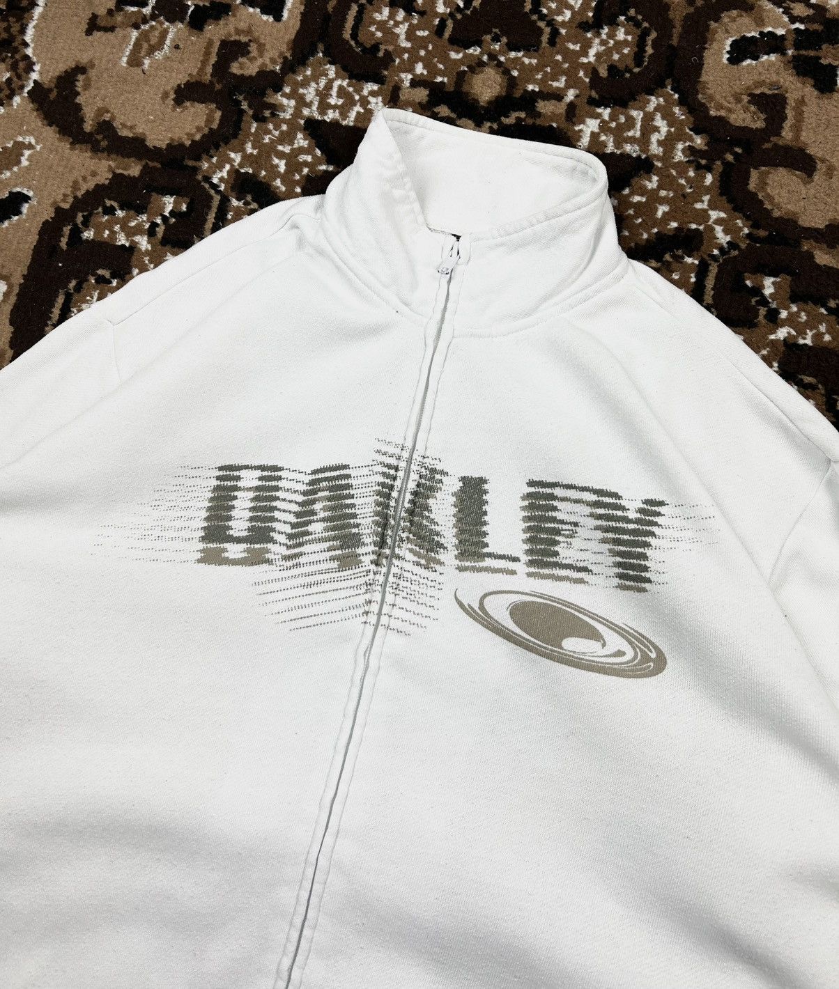 Oakley × Vintage Vintage Oakley Zip Sweatshirt Gorpcore Big Logo Y2K Size US S / EU 44-46 / 1 - 4 Thumbnail