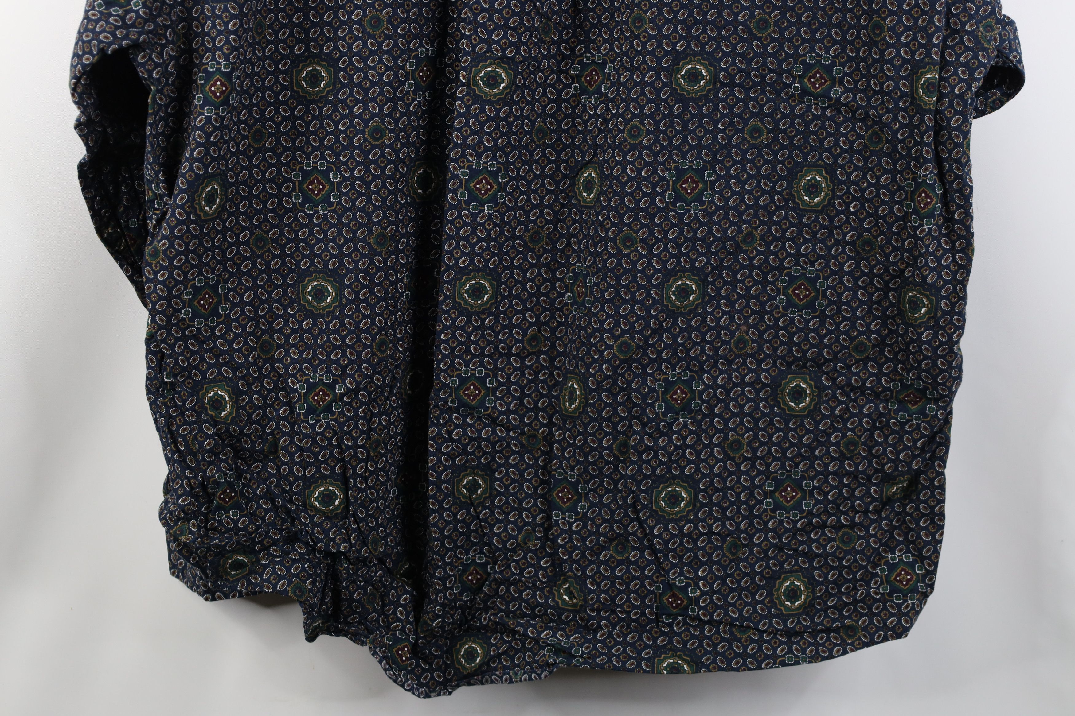 Vintage Vintage 90s Streetwear Paisley Poplin Button Down Shirt Size US XXL / EU 58 / 5 - 11 Thumbnail