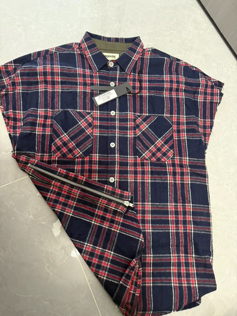 Fear of God Fear of God Plaid shoulder shirt Size US L / EU 52-54 / 3 - 2 Thumbnail