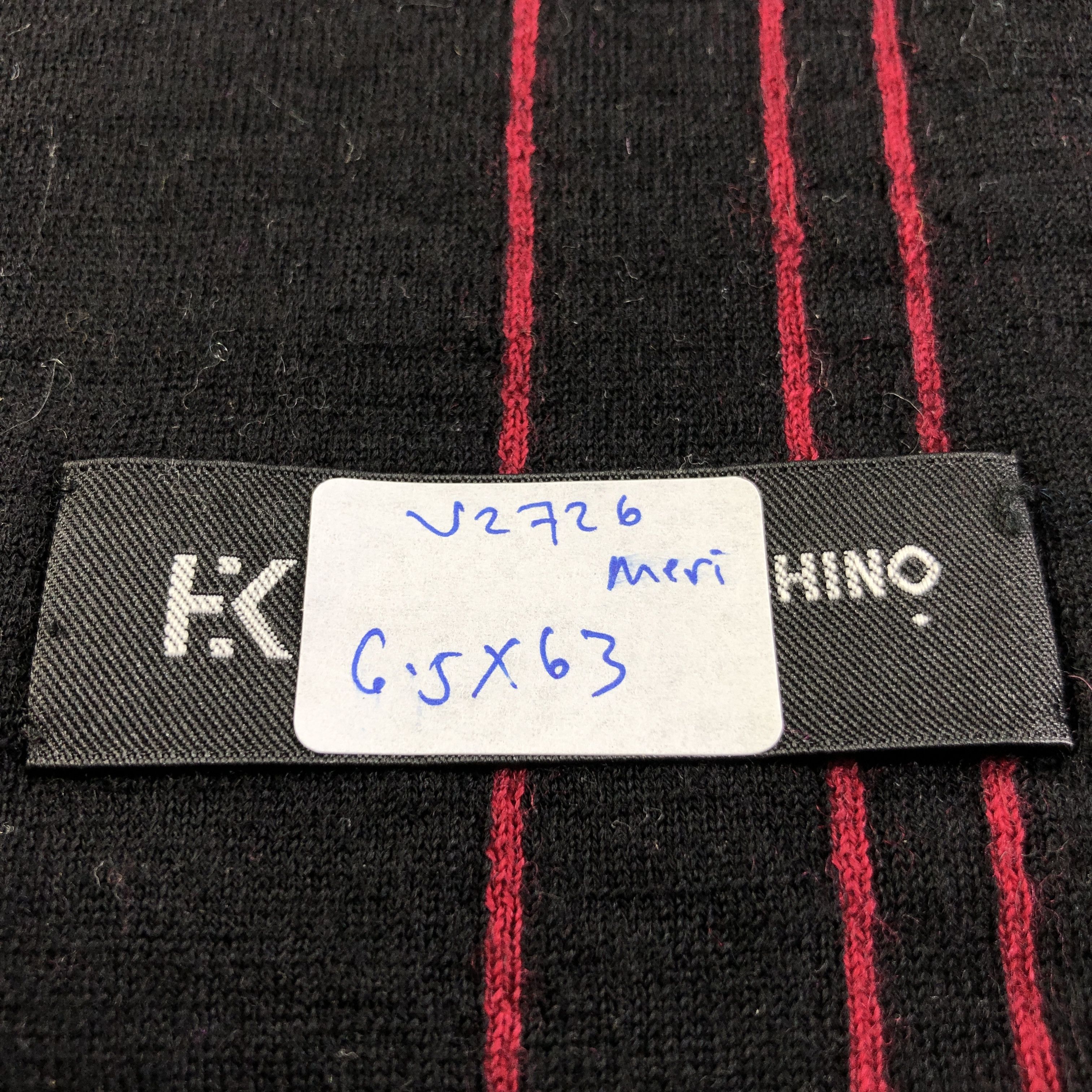 Hiroko Koshino Homme Hiroko Koshino Striped Merino Scarf Muffler Neckwear V2726 Size ONE SIZE - 6 Thumbnail