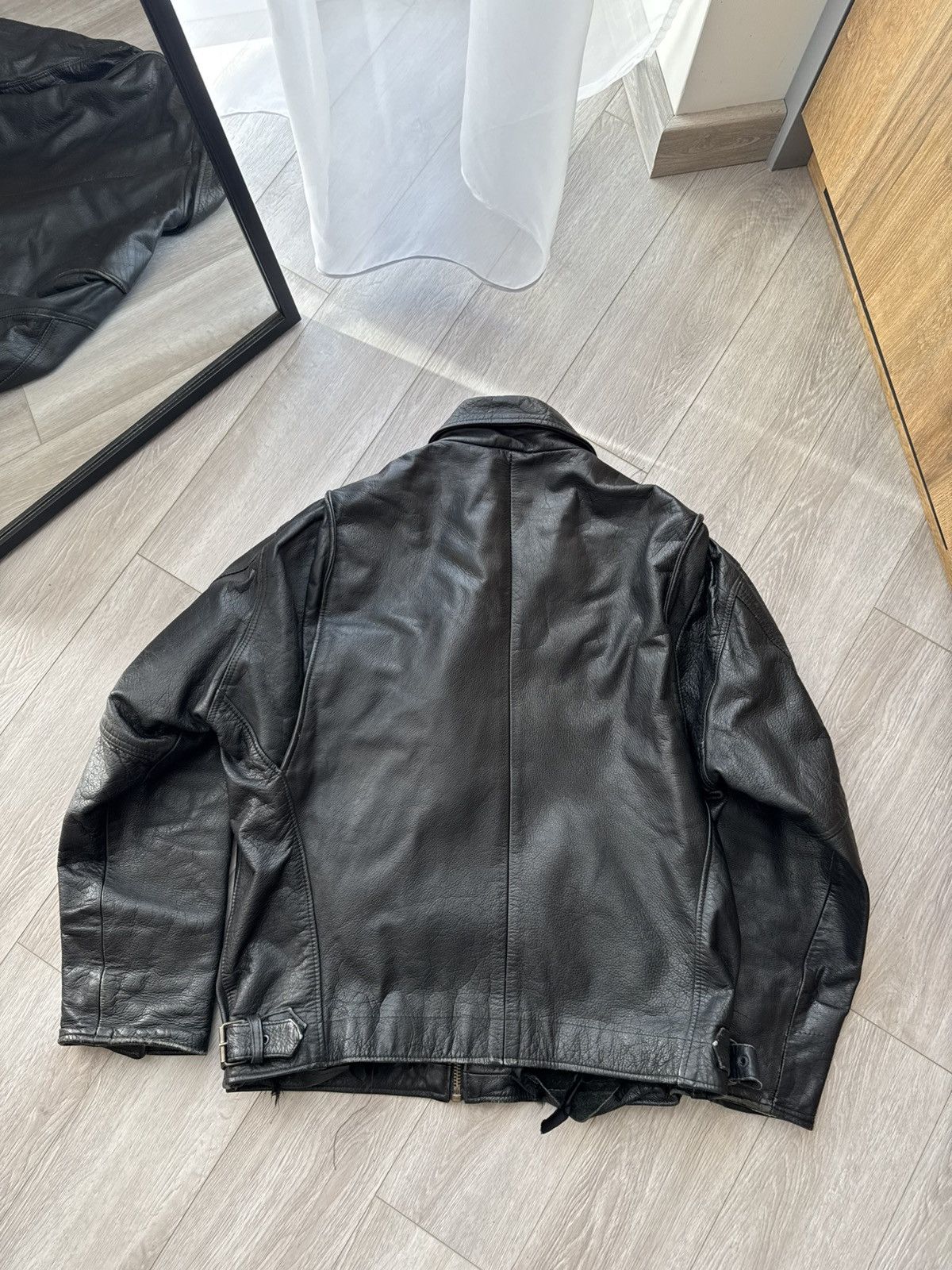Genuine Leather Vintage Leather Jacket Ramones Biker Rare Punk Rock Rare Size US M / EU 48-50 / 2 - 6 Thumbnail