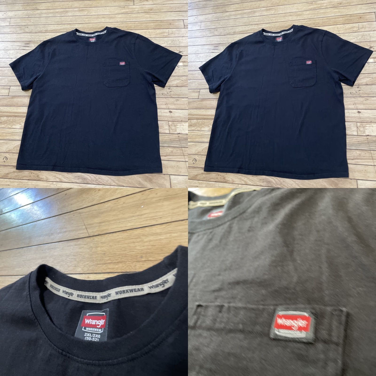 Wrangler Wrangler Workwear Black Pocket Logo Shirt Men 2XL Western Cowboy Y2K Streetwear Shirt Size US XXL / EU 58 / 5 - 11 Thumbnail