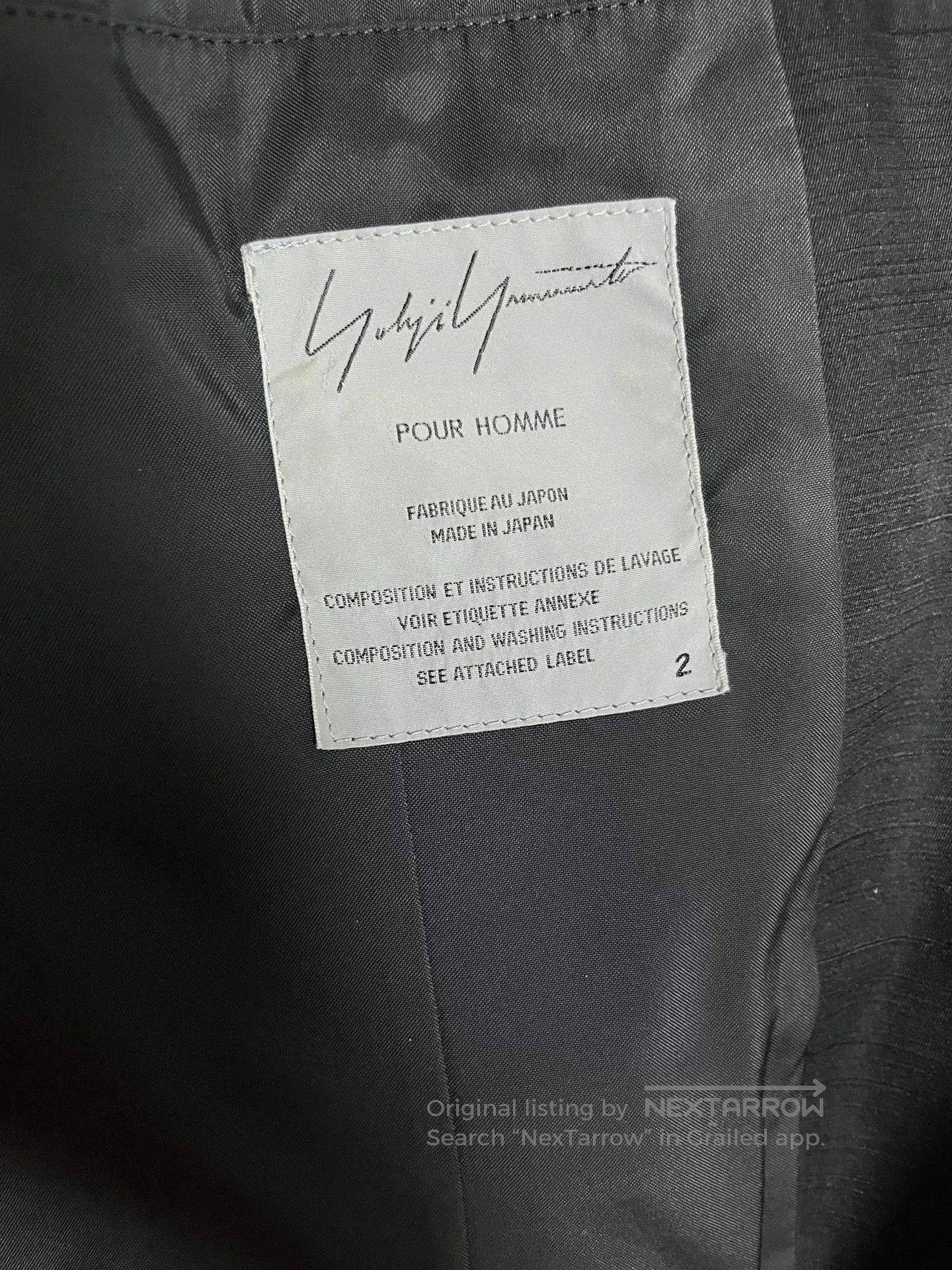 Yohji Yamamoto Yohji Yamamoto Black Jacket Size 2. Size US M / EU 48-50 / 2 - 7 Thumbnail