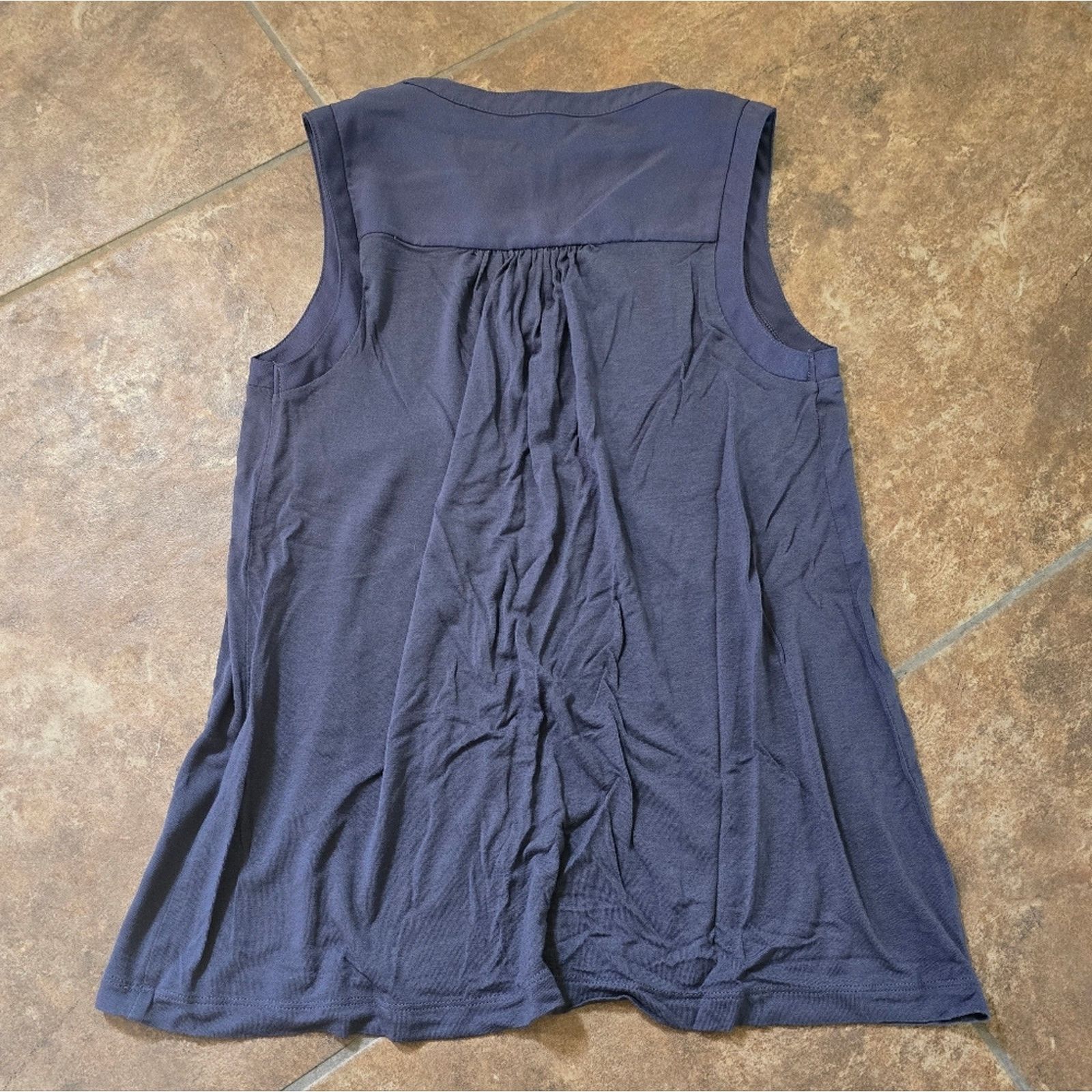 Banana Republic Dark Grey BR Laced Up Tank Size XS / US 0-2 / IT 36-38 - 2 Thumbnail