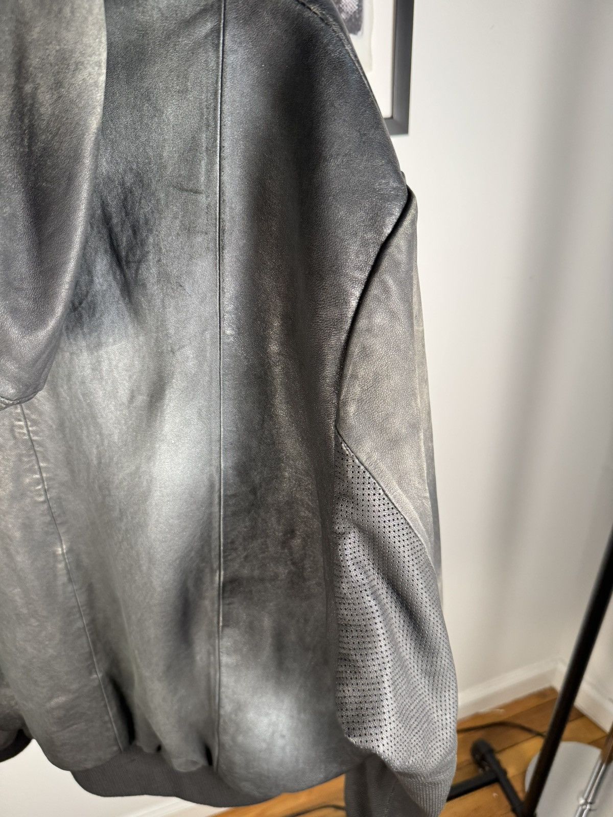 ALEXANDER DIGENOVA INSANE 2024 AGED SHEEPSKIN ASSEMBLAGE PANEL JACKET BRAND Size US L / EU 52-54 / 3 - 9 Thumbnail