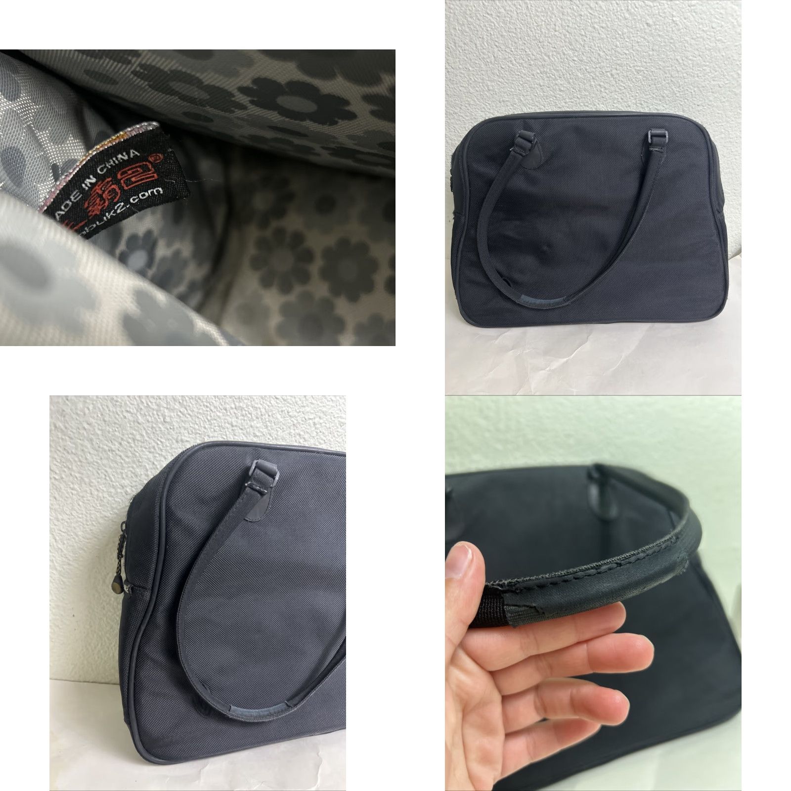 Vintage Timbuk2 Marina Computer Padded Laptop Handbag Shoulder Bag Black - Medium Women’s Nylon Exterior Padded Laptop Case Bag Size ONE SIZE - 9 Thumbnail