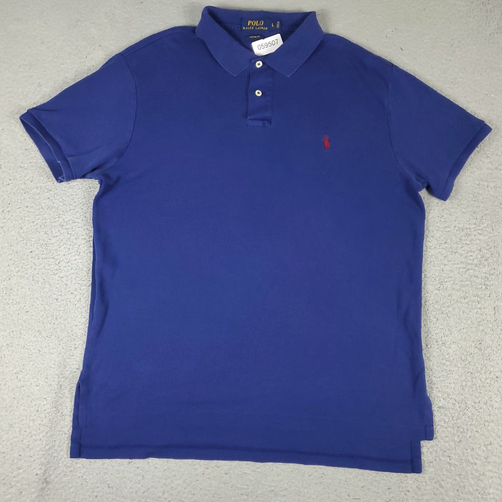 Ralph Lauren VINTAGE Ralph Lauren Polo Shirt Men Size Large Blue Casual Short Sleeve Cotton Size US L / EU 52-54 / 3 - 3 Thumbnail